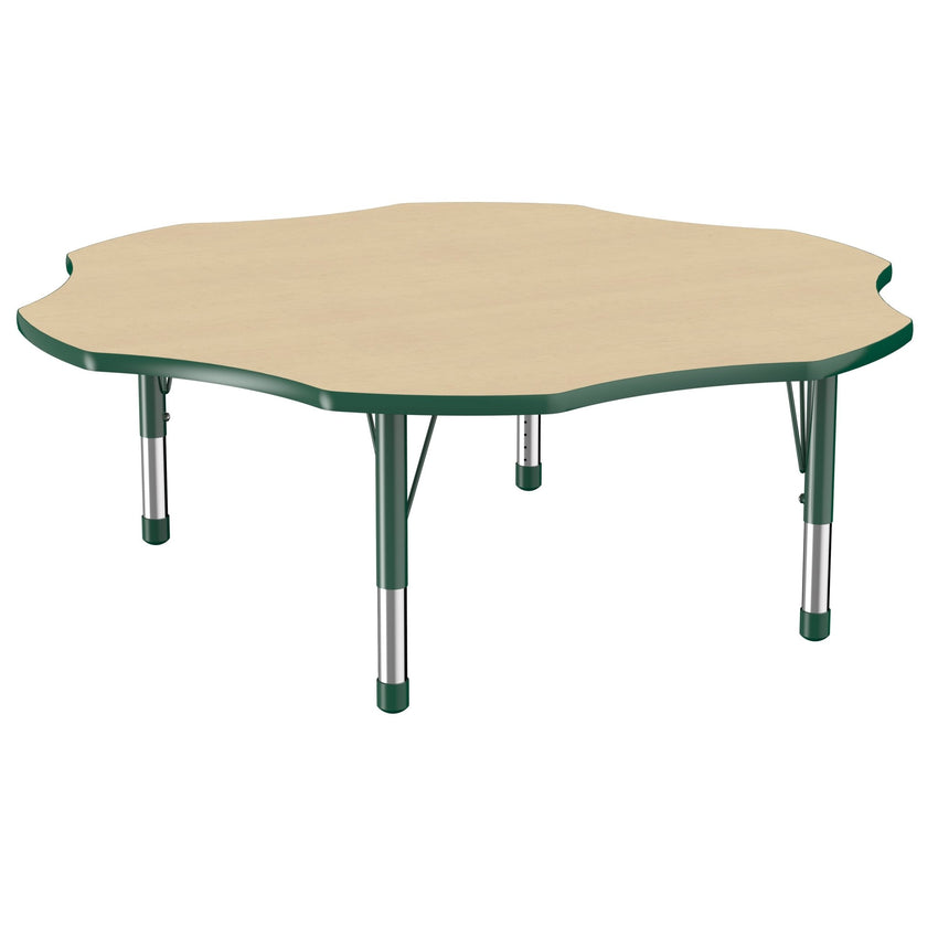 FDP 60" x 60" Flower T - Molding Activity Table with Adjustable Chunky Legs (FDP - 10091 - XX) - SchoolOutlet