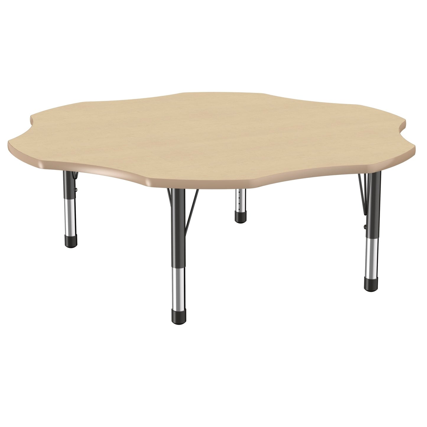 FDP 60" x 60" Flower T - Molding Activity Table with Adjustable Chunky Legs (FDP - 10091 - XX) - SchoolOutlet