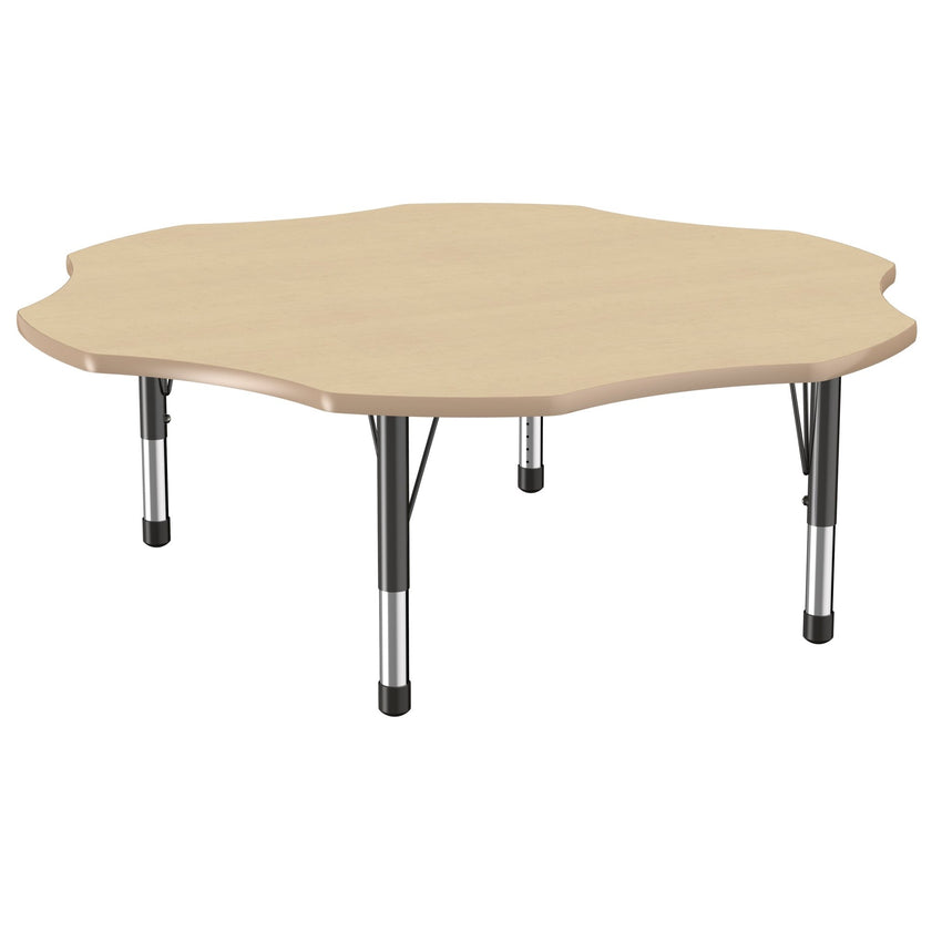 FDP 60" x 60" Flower T - Molding Activity Table with Adjustable Chunky Legs (FDP - 10091 - XX) - SchoolOutlet