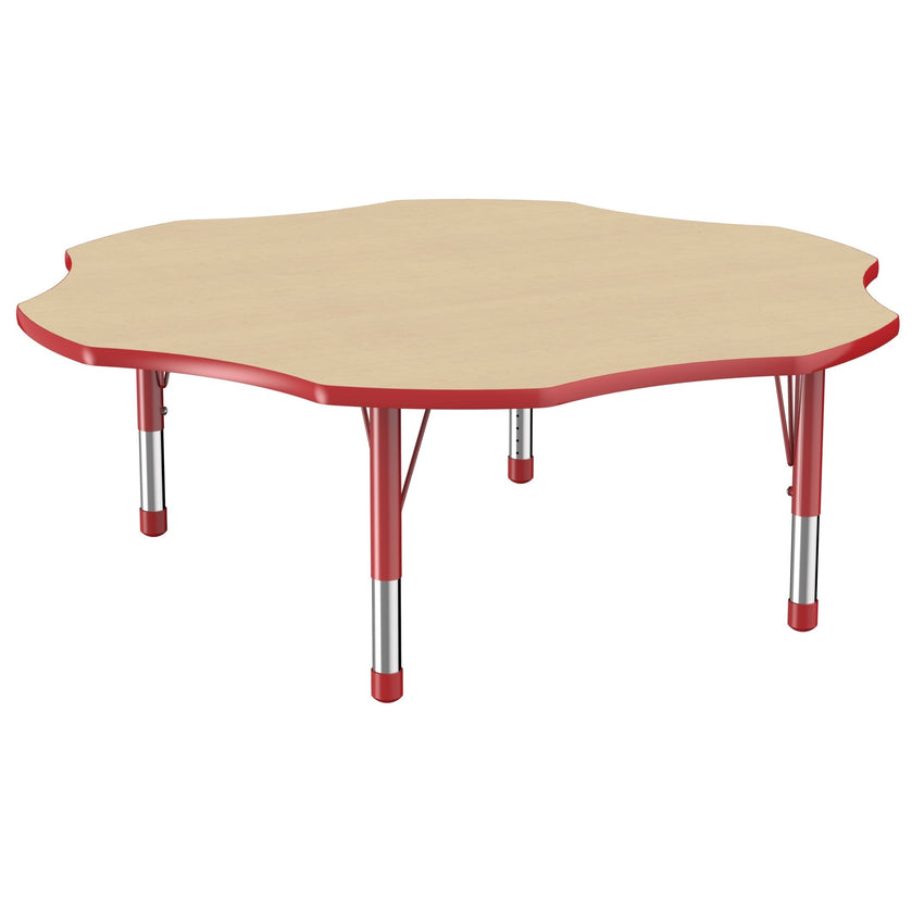 FDP 60" x 60" Flower T - Molding Activity Table with Adjustable Chunky Legs (FDP - 10091 - XX) - SchoolOutlet