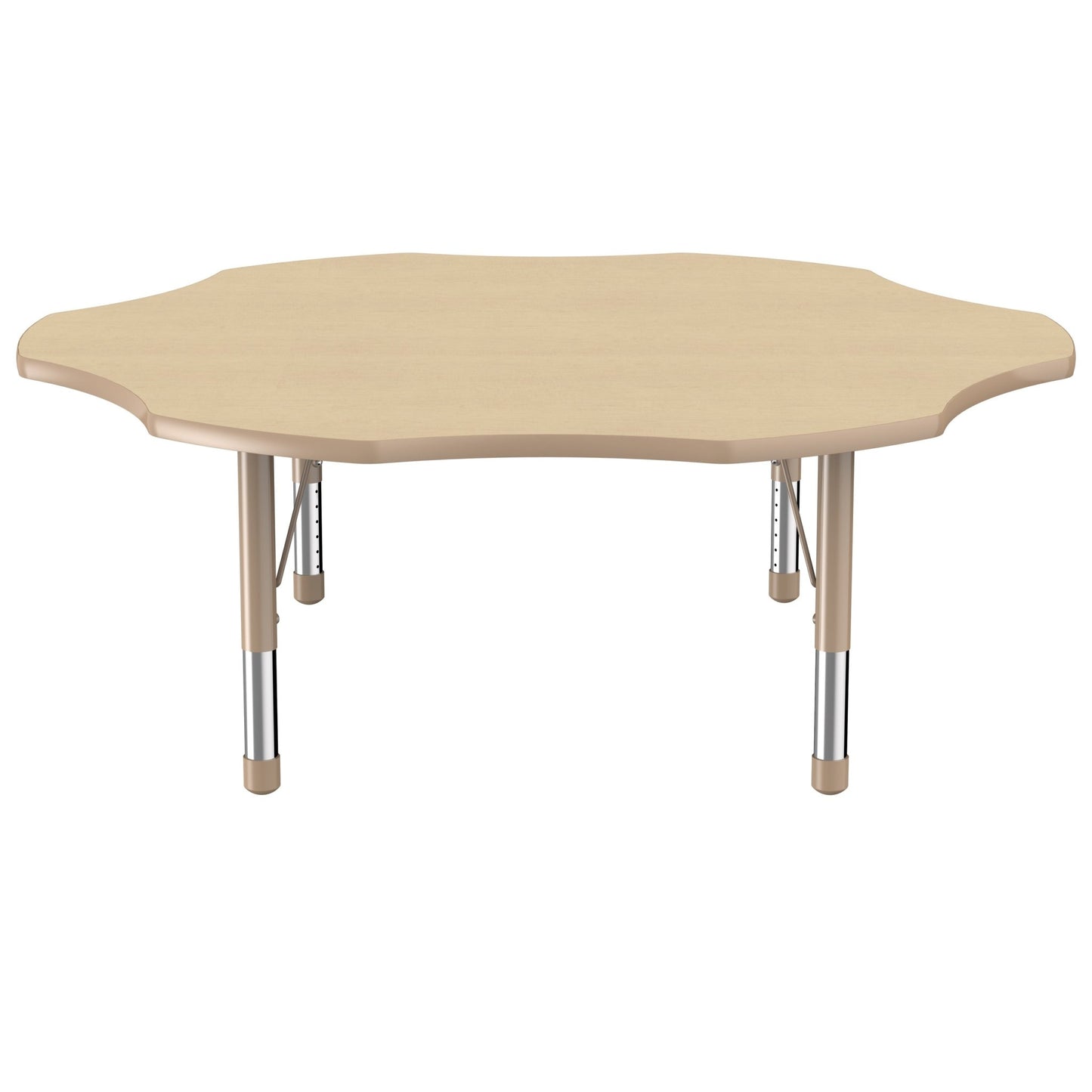 FDP 60" x 60" Flower T - Molding Activity Table with Adjustable Chunky Legs (FDP - 10091 - XX) - SchoolOutlet