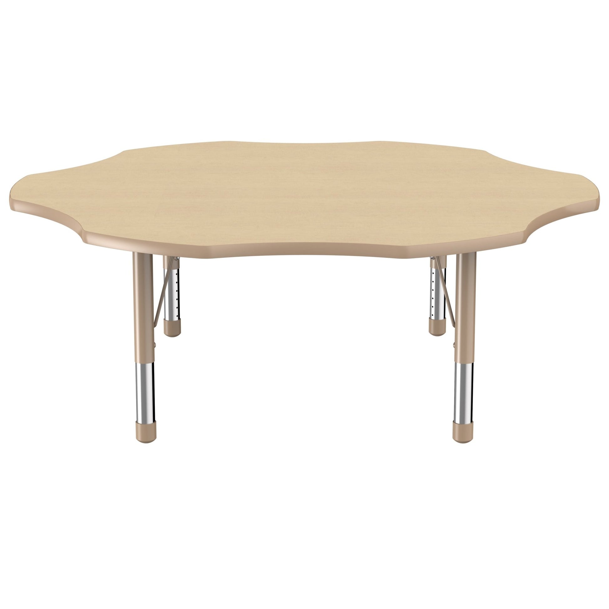 FDP 60" x 60" Flower T - Molding Activity Table with Adjustable Chunky Legs (FDP - 10091 - XX) - SchoolOutlet