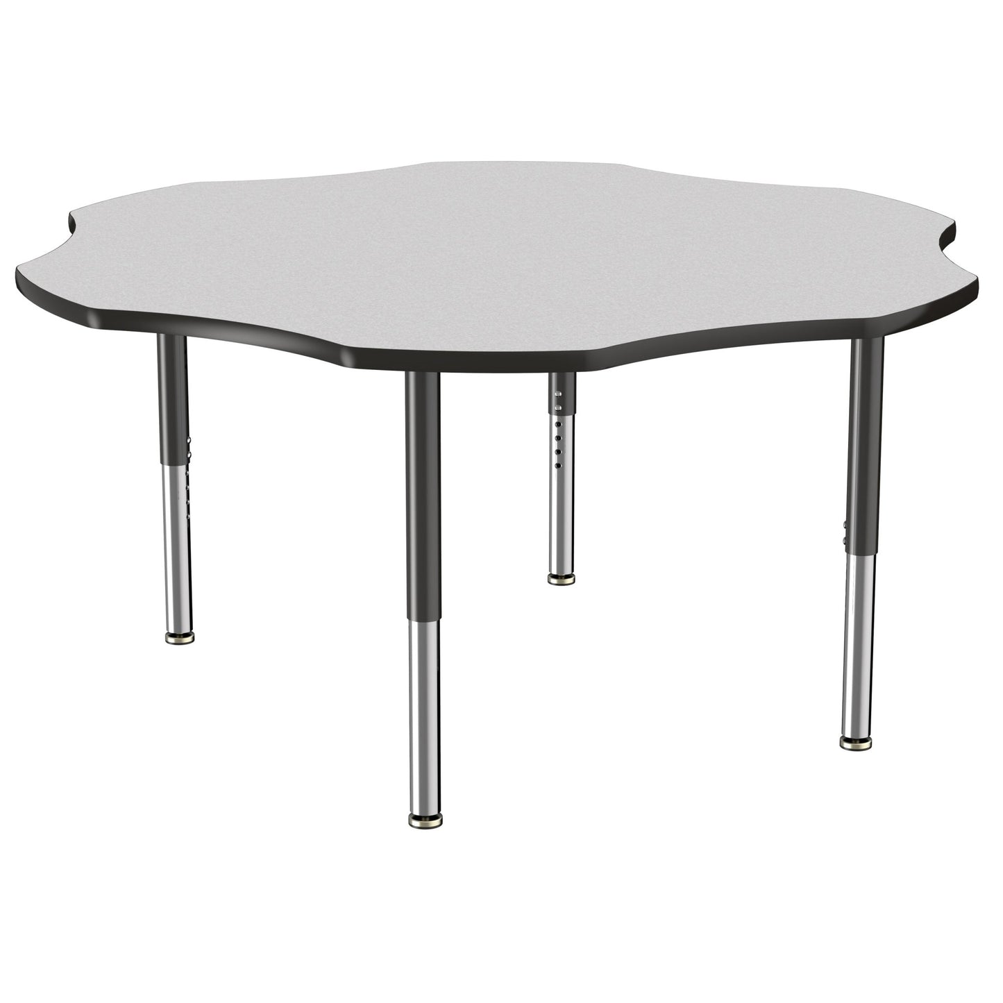 FDP 60" x 60" Flower T - Molding Activity Table with Adjustable Super Legs (FDP - 10092 - XX) - SchoolOutlet