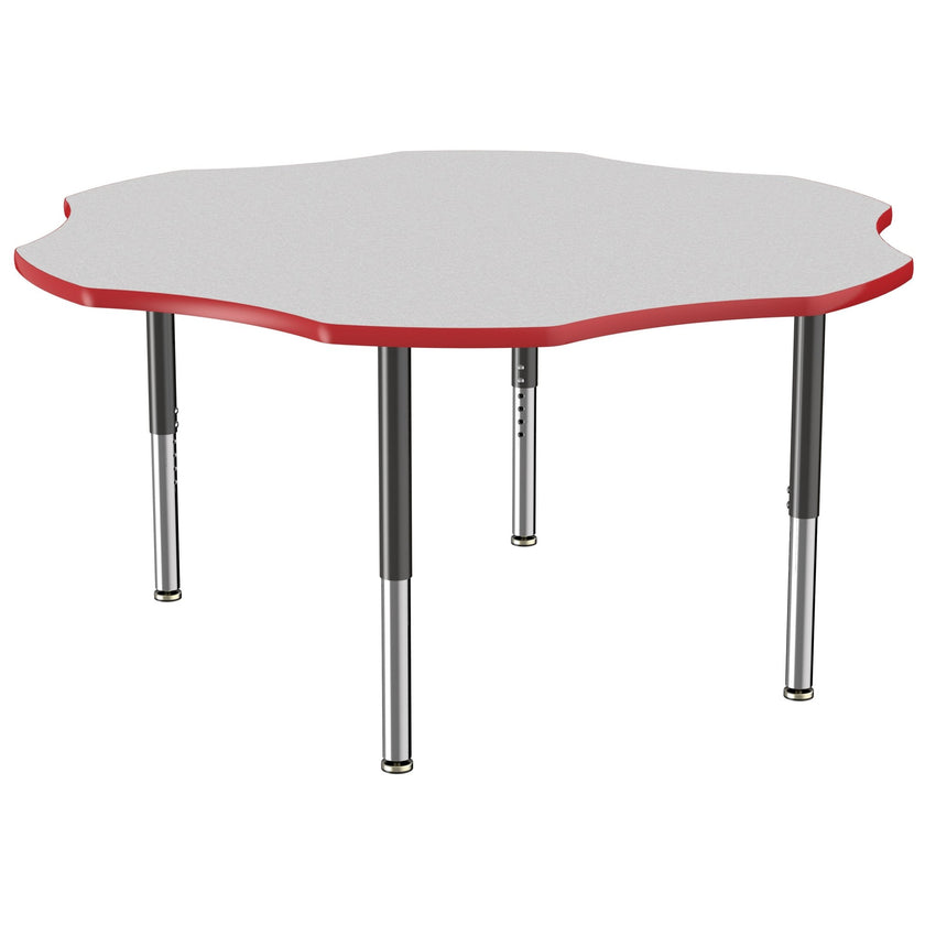 FDP 60" x 60" Flower T - Molding Activity Table with Adjustable Super Legs (FDP - 10092 - XX) - SchoolOutlet