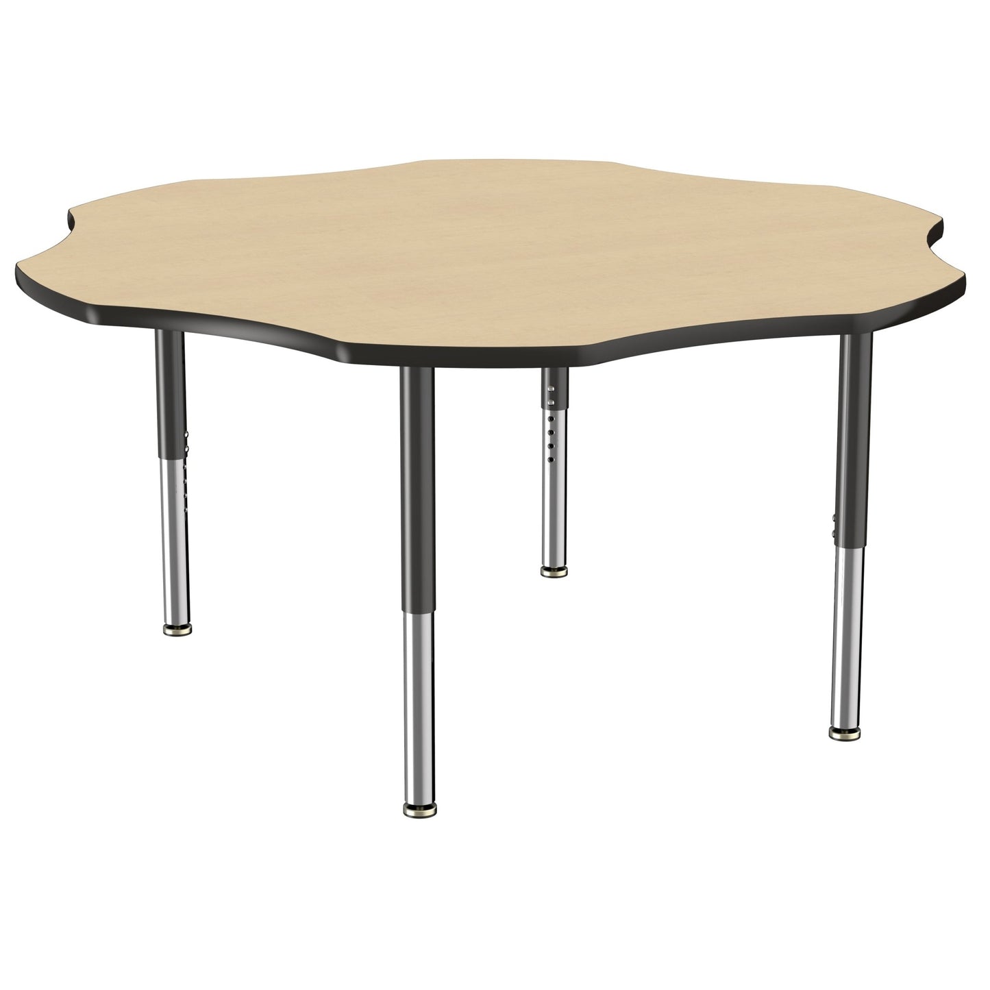 FDP 60" x 60" Flower T - Molding Activity Table with Adjustable Super Legs (FDP - 10092 - XX) - SchoolOutlet