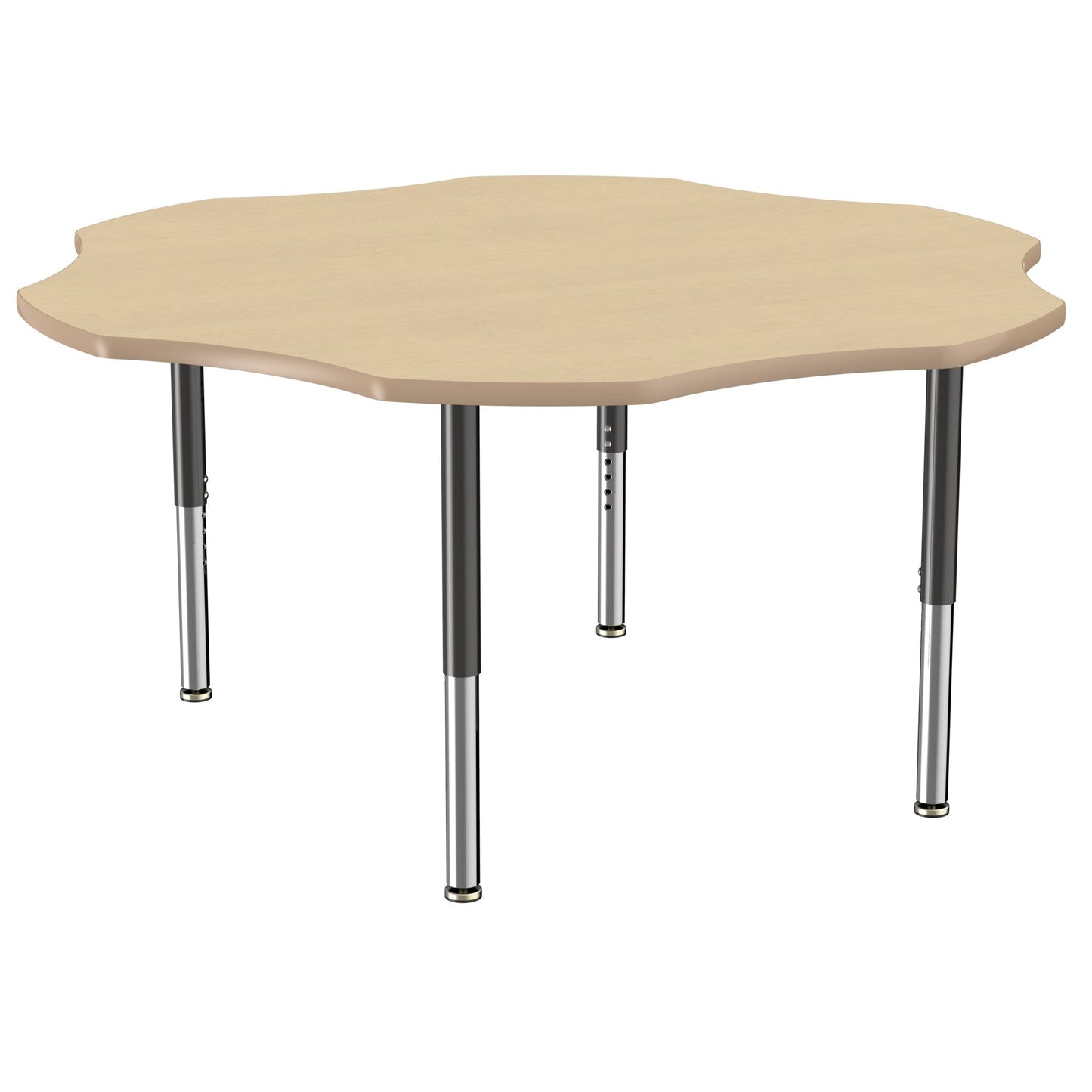 FDP 60" x 60" Flower T - Molding Activity Table with Adjustable Super Legs (FDP - 10092 - XX) - SchoolOutlet