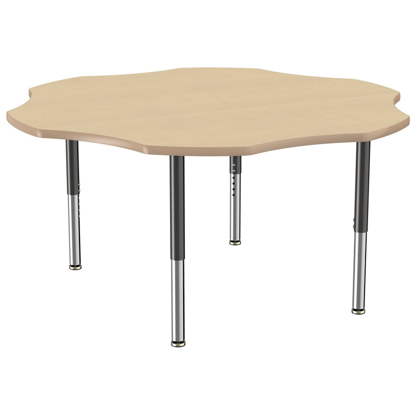 FDP 60" x 60" Flower T - Molding Activity Table with Adjustable Super Legs (FDP - 10092 - XX) - SchoolOutlet