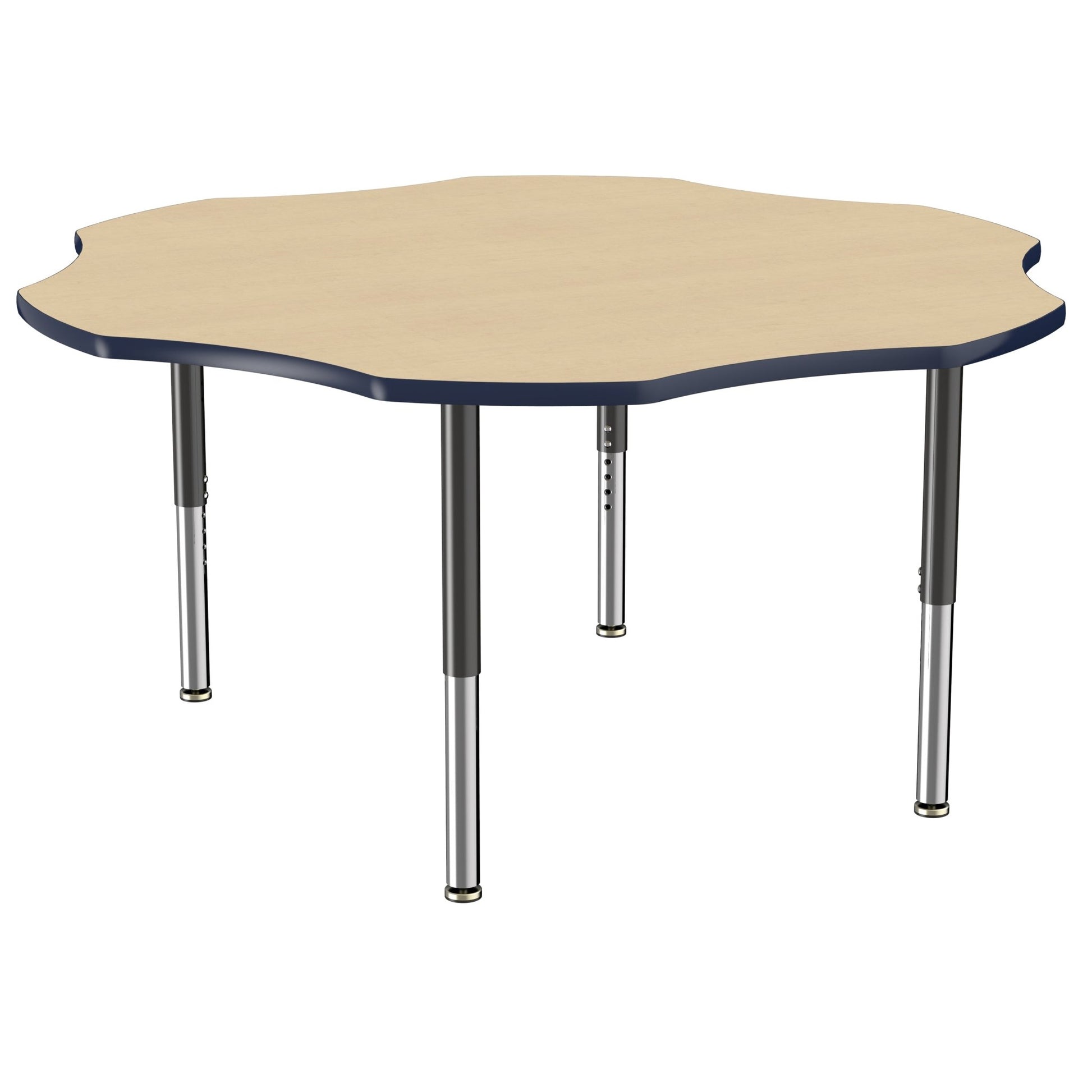 FDP 60" x 60" Flower T - Molding Activity Table with Adjustable Super Legs (FDP - 10092 - XX) - SchoolOutlet
