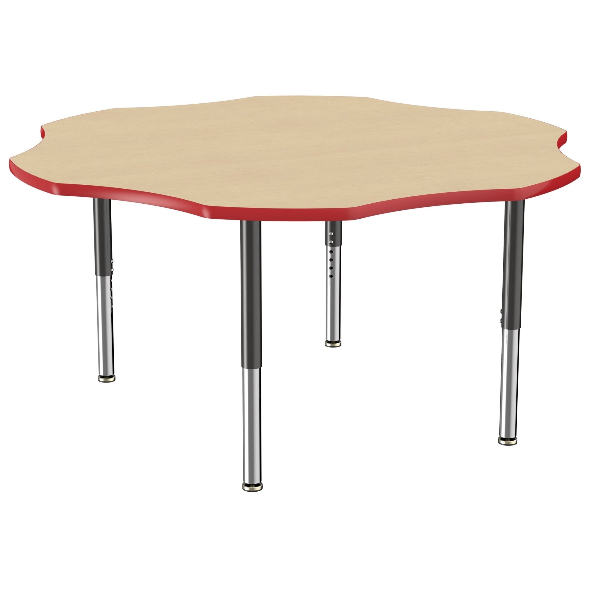 FDP 60" x 60" Flower T - Molding Activity Table with Adjustable Super Legs (FDP - 10092 - XX) - SchoolOutlet