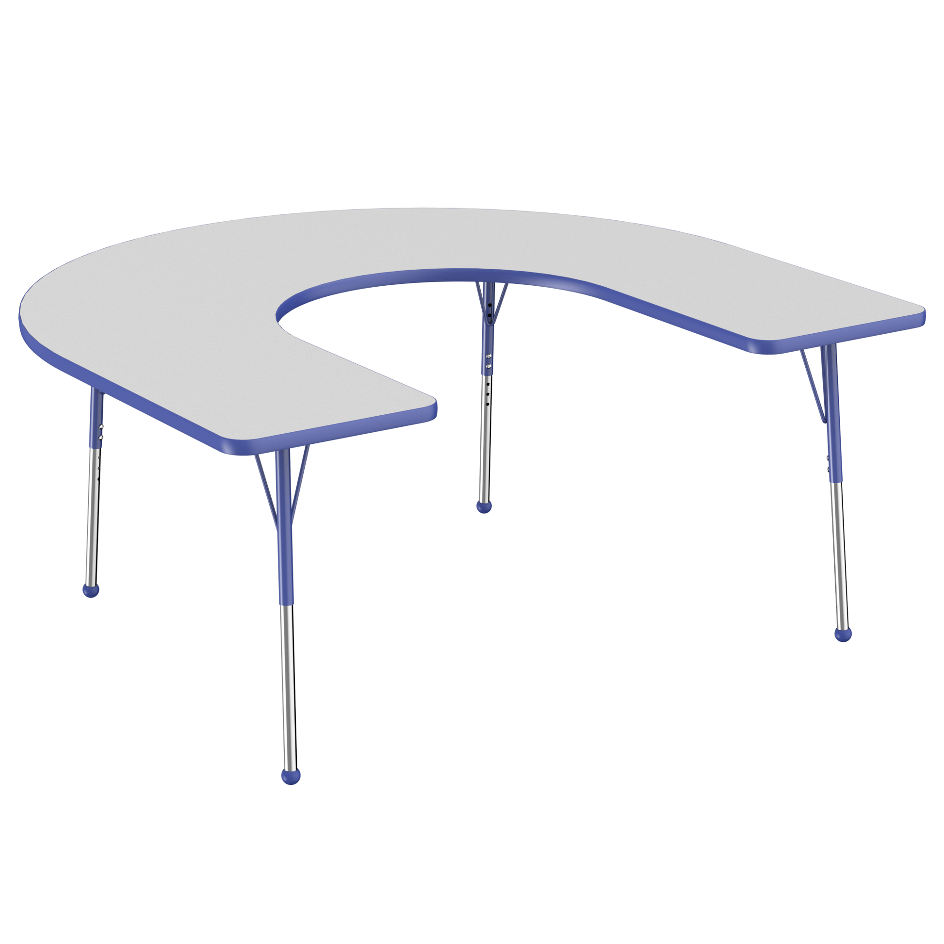 FDP 60" x 66" Horseshoe T - Molding Activity Table with Adjustable Standard Ball Glide Legs (FDP - 10094 - XX) - SchoolOutlet