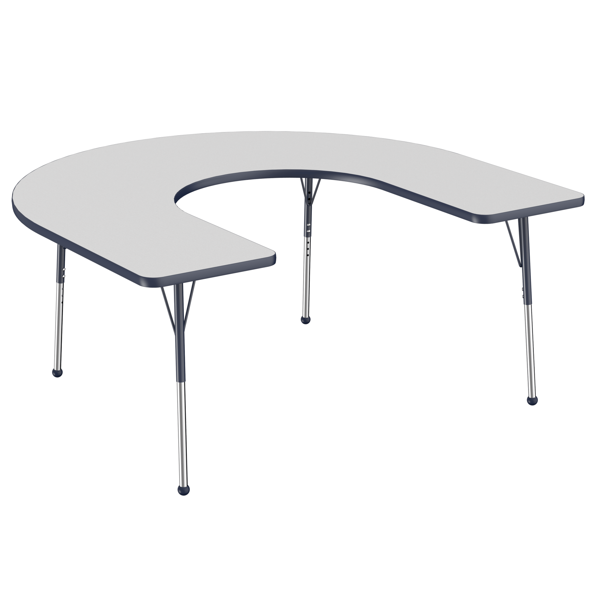 FDP 60" x 66" Horseshoe T - Molding Activity Table with Adjustable Standard Ball Glide Legs (FDP - 10094 - XX) - SchoolOutlet