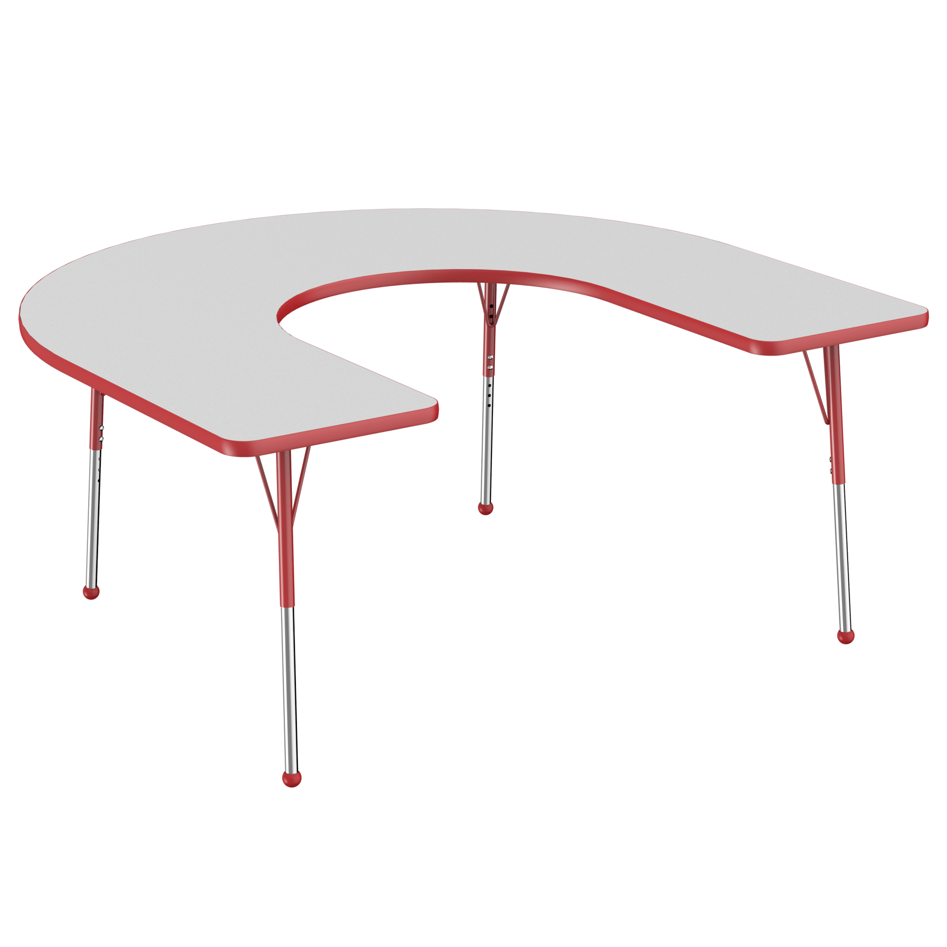 FDP 60" x 66" Horseshoe T - Molding Activity Table with Adjustable Standard Ball Glide Legs (FDP - 10094 - XX) - SchoolOutlet