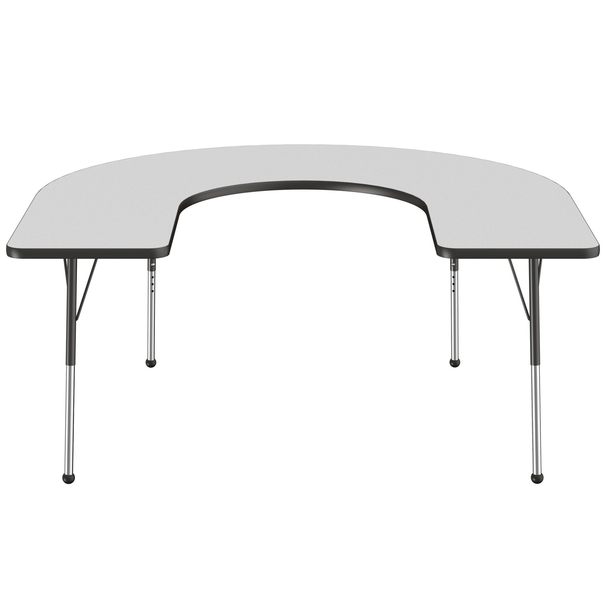 FDP 60" x 66" Horseshoe T - Molding Activity Table with Adjustable Standard Ball Glide Legs (FDP - 10094 - XX) - SchoolOutlet