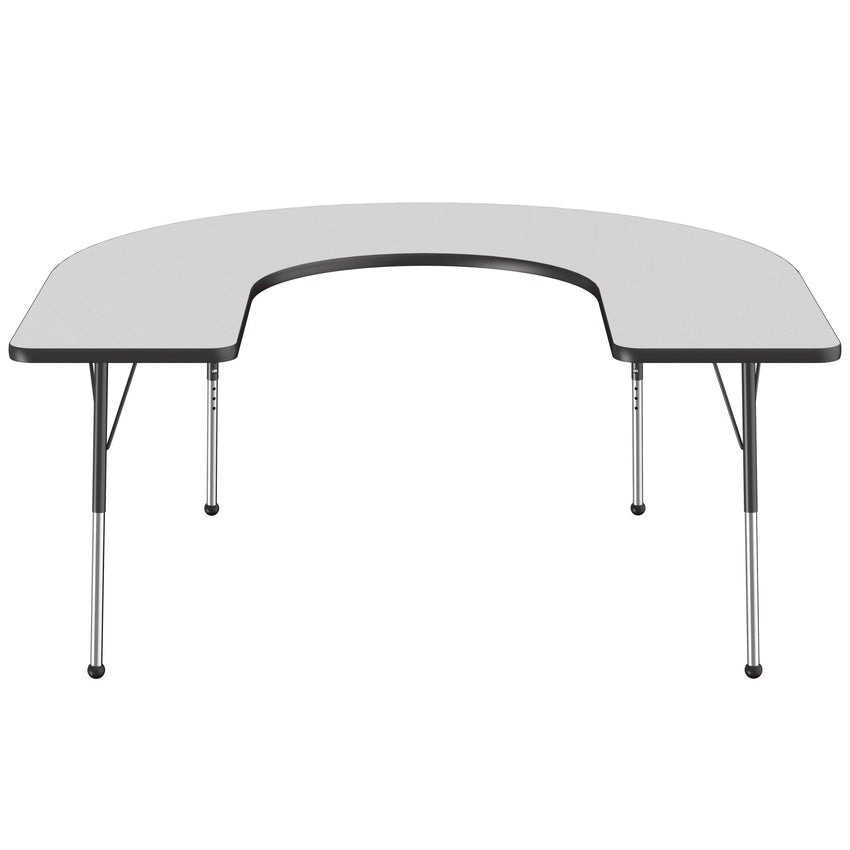 FDP 60" x 66" Horseshoe T - Molding Activity Table with Adjustable Standard Ball Glide Legs (FDP - 10094 - XX) - SchoolOutlet