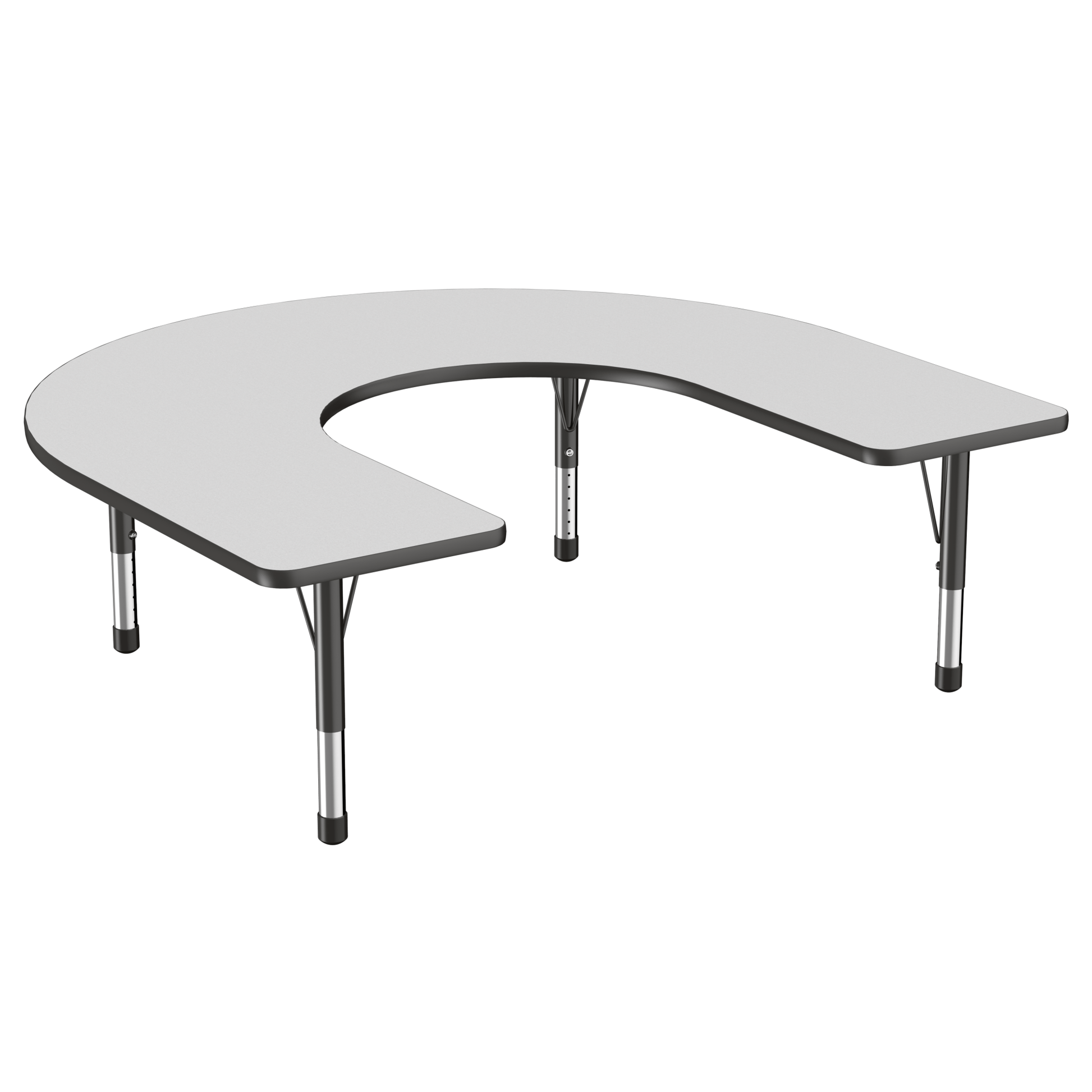 FDP 60" x 66" Horseshoe T - Molding Activity Table with Adjustable Chunky Legs (FDP - 10095 - XX) - SchoolOutlet