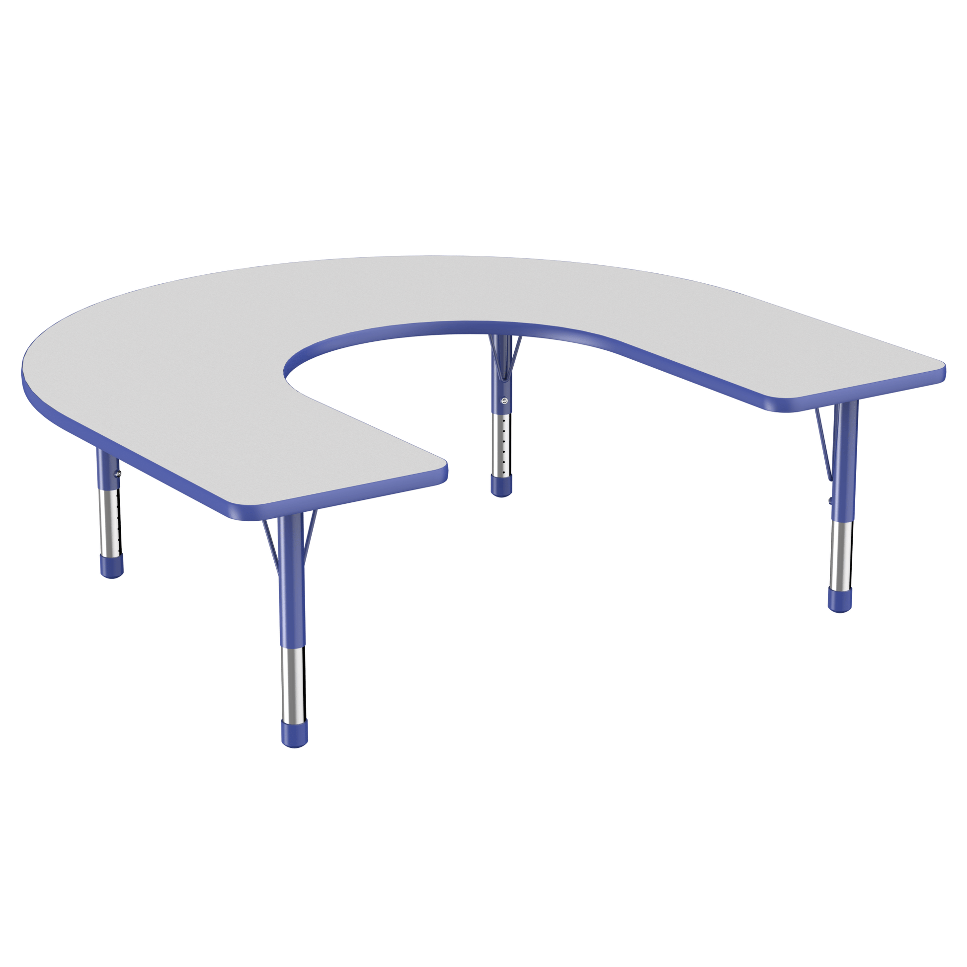 FDP 60" x 66" Horseshoe T - Molding Activity Table with Adjustable Chunky Legs (FDP - 10095 - XX) - SchoolOutlet