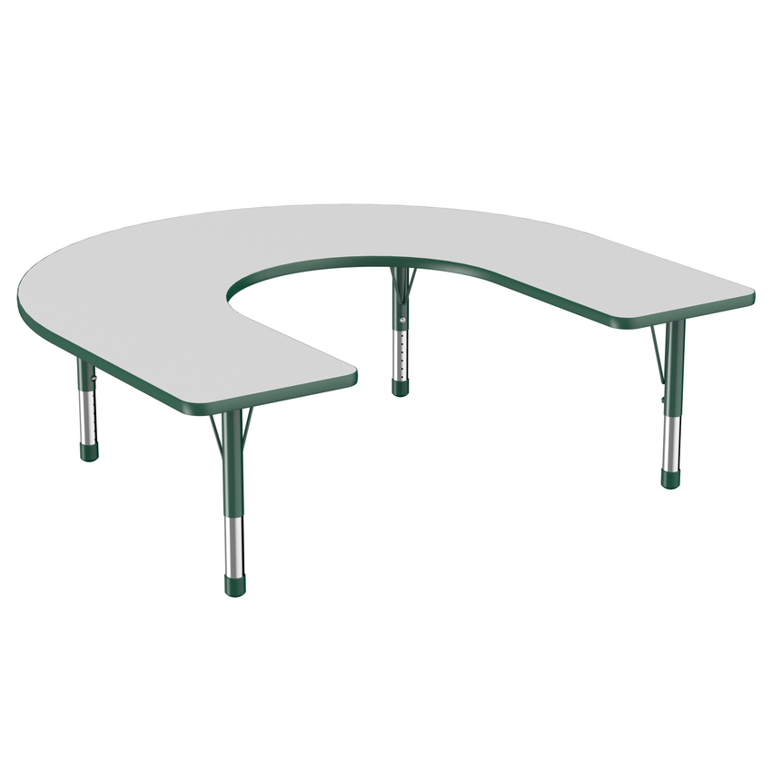 FDP 60" x 66" Horseshoe T - Molding Activity Table with Adjustable Chunky Legs (FDP - 10095 - XX) - SchoolOutlet
