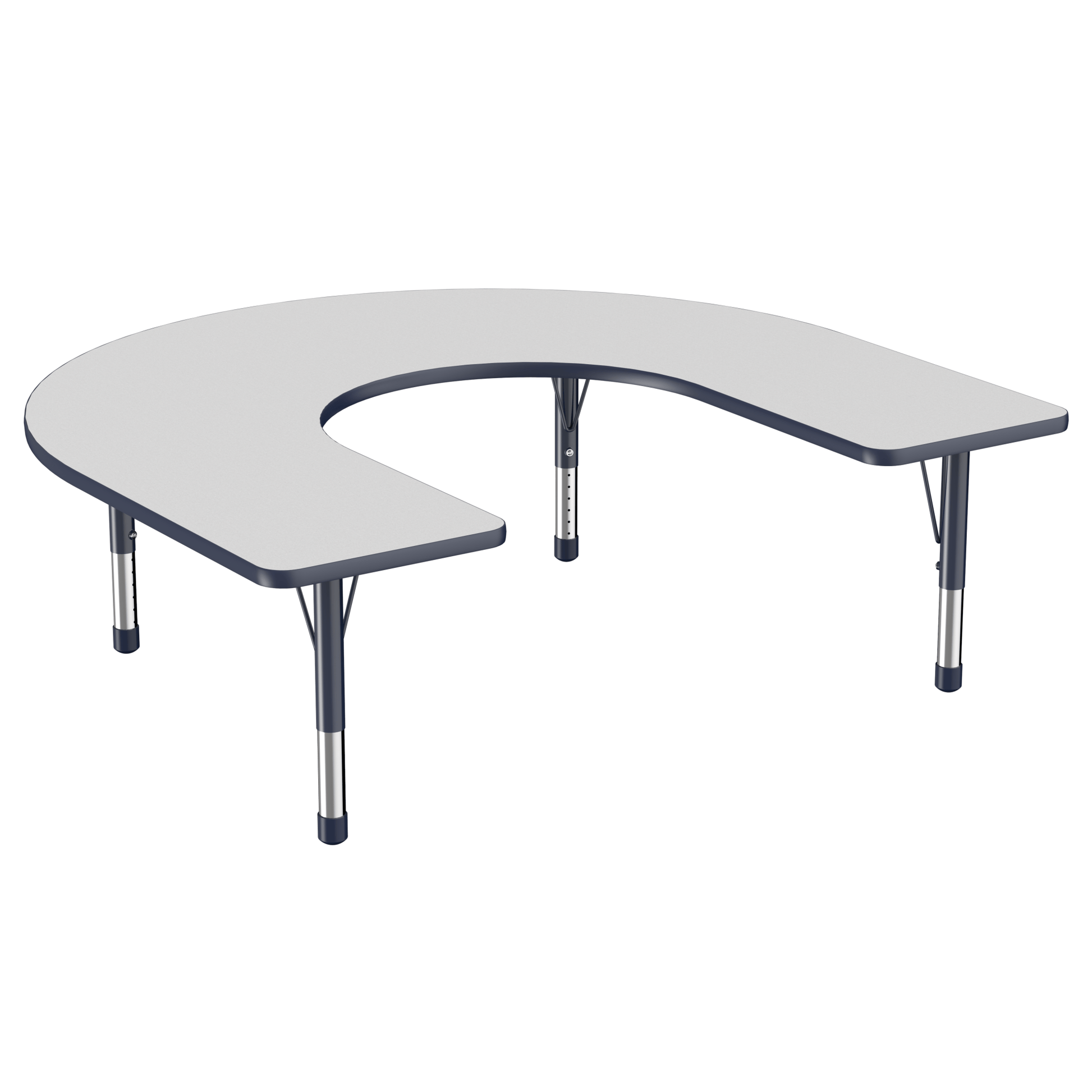 FDP 60" x 66" Horseshoe T - Molding Activity Table with Adjustable Chunky Legs (FDP - 10095 - XX) - SchoolOutlet