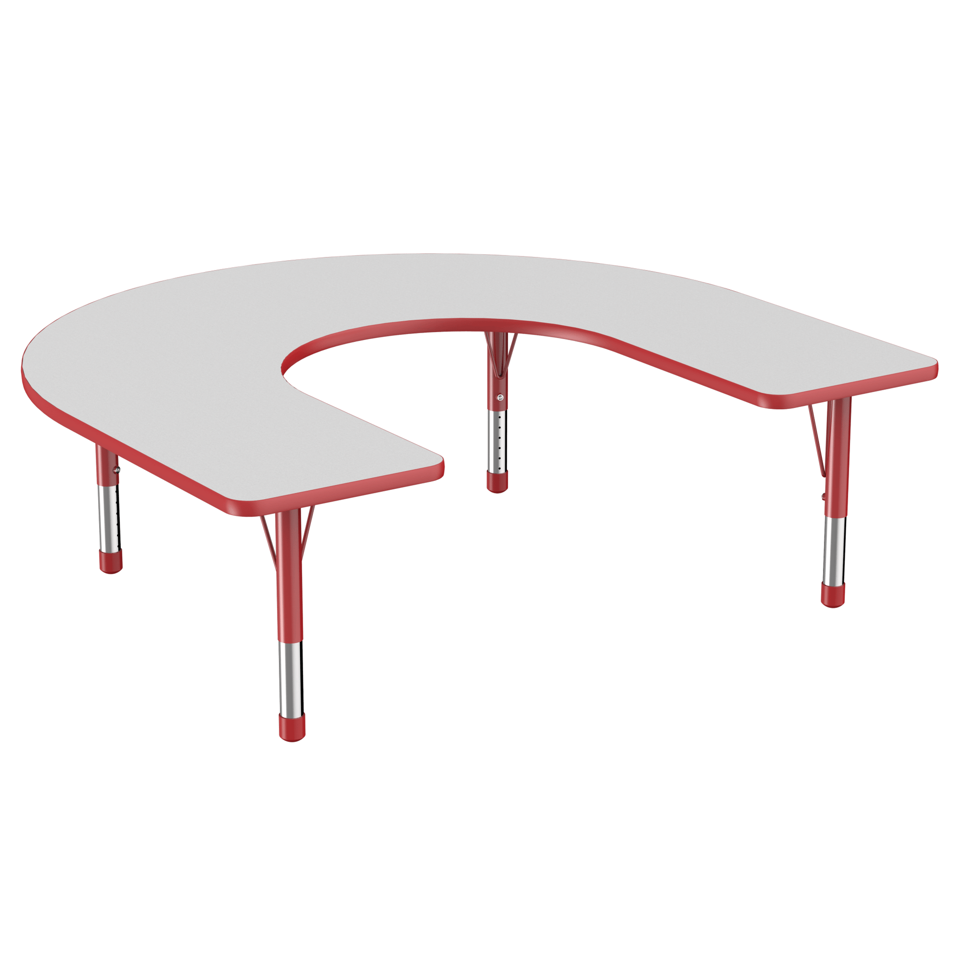 FDP 60" x 66" Horseshoe T - Molding Activity Table with Adjustable Chunky Legs (FDP - 10095 - XX) - SchoolOutlet