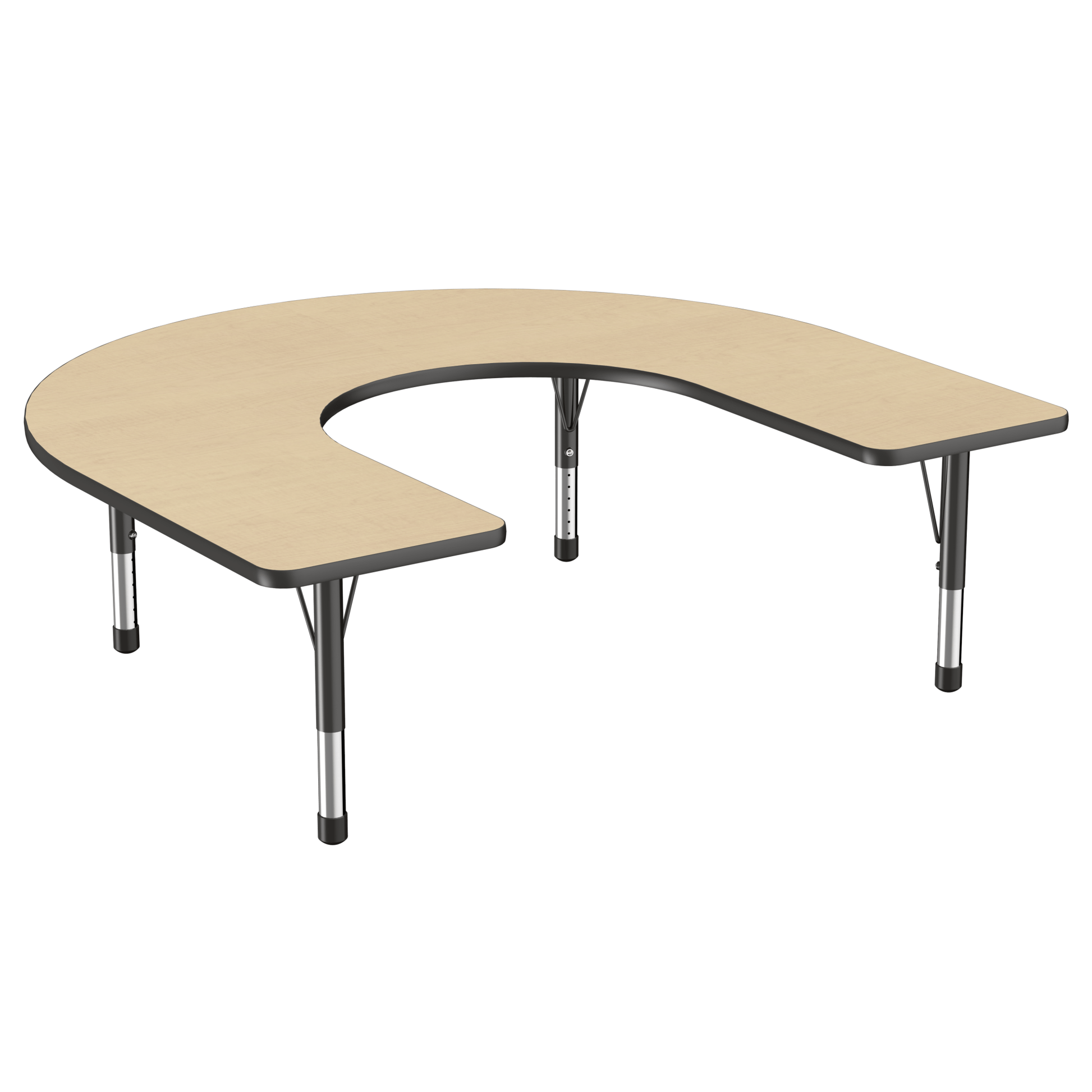 FDP 60" x 66" Horseshoe T - Molding Activity Table with Adjustable Chunky Legs (FDP - 10095 - XX) - SchoolOutlet