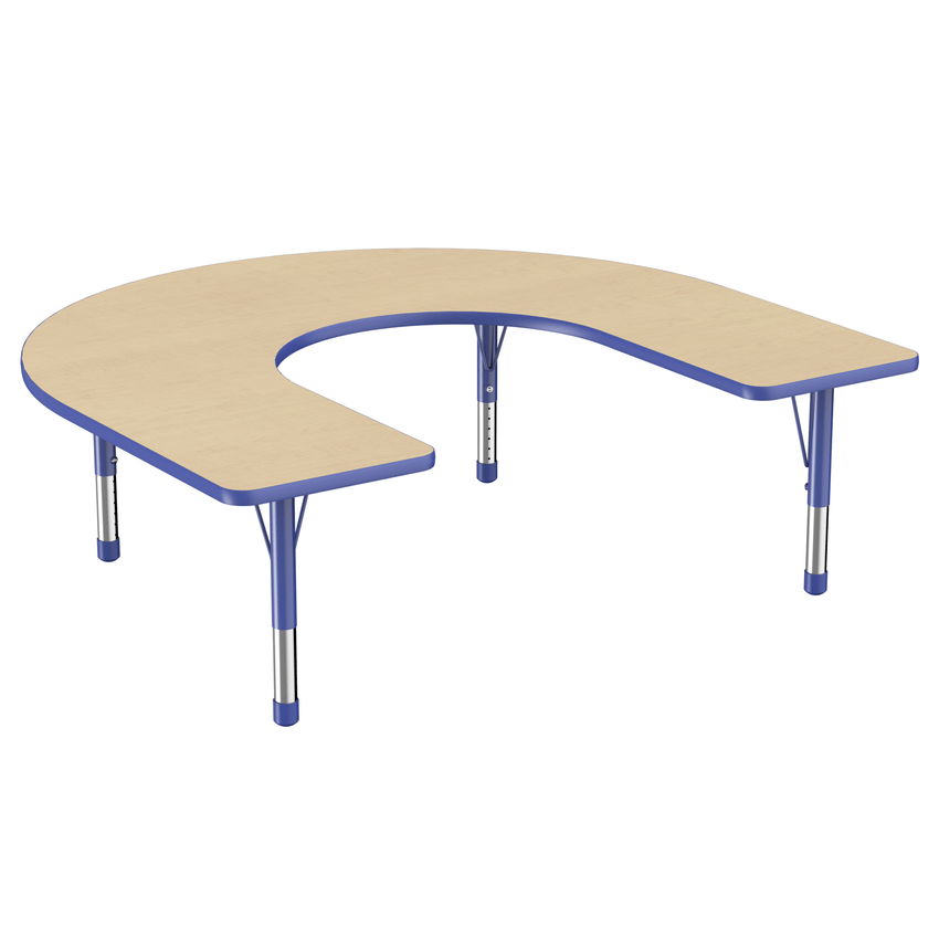 FDP 60" x 66" Horseshoe T - Molding Activity Table with Adjustable Chunky Legs (FDP - 10095 - XX) - SchoolOutlet