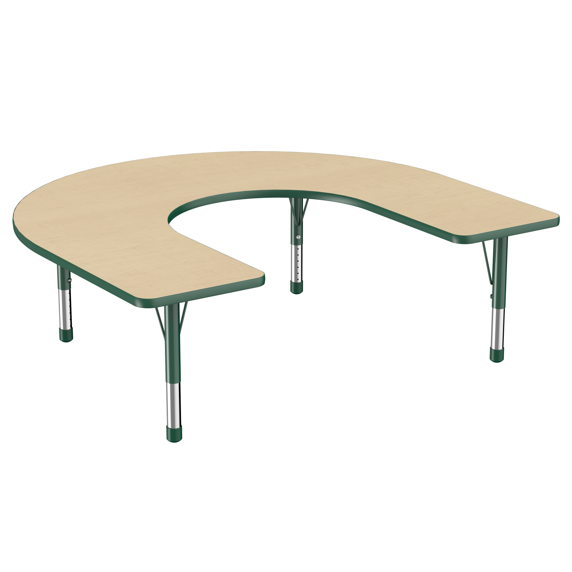 FDP 60" x 66" Horseshoe T - Molding Activity Table with Adjustable Chunky Legs (FDP - 10095 - XX) - SchoolOutlet