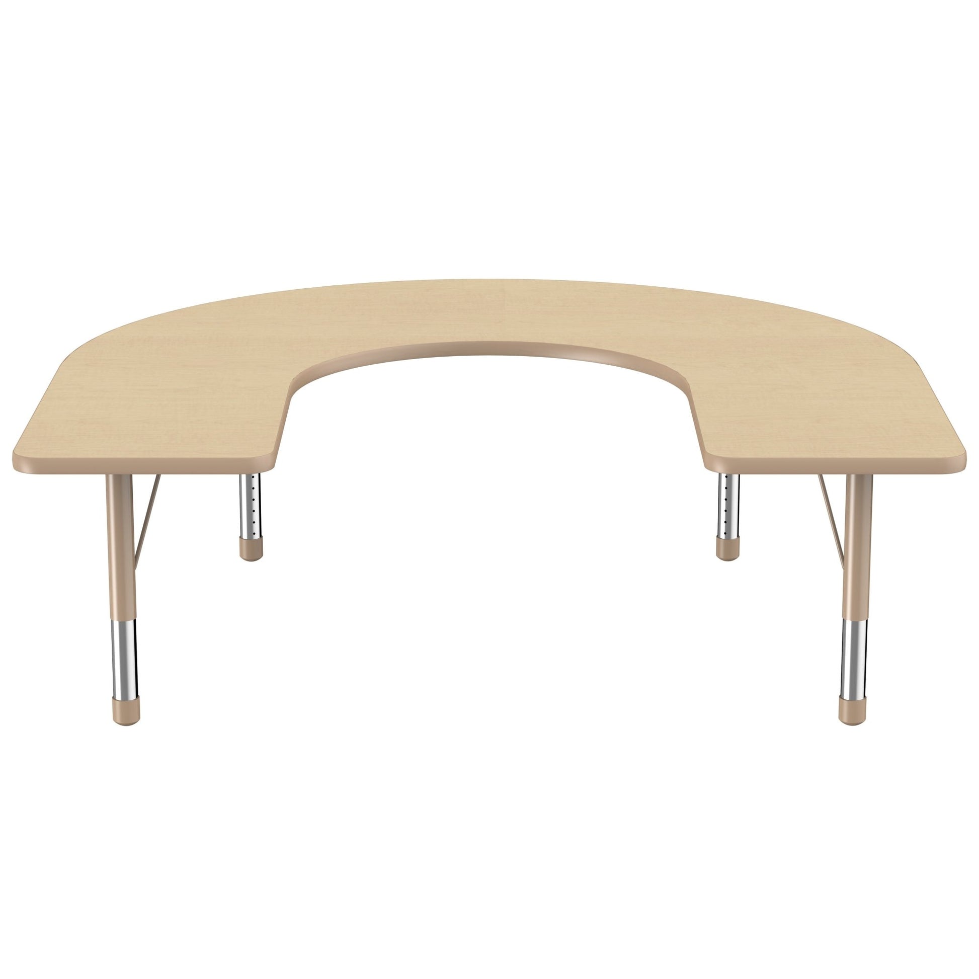 FDP 60" x 66" Horseshoe T - Molding Activity Table with Adjustable Chunky Legs (FDP - 10095 - XX) - SchoolOutlet