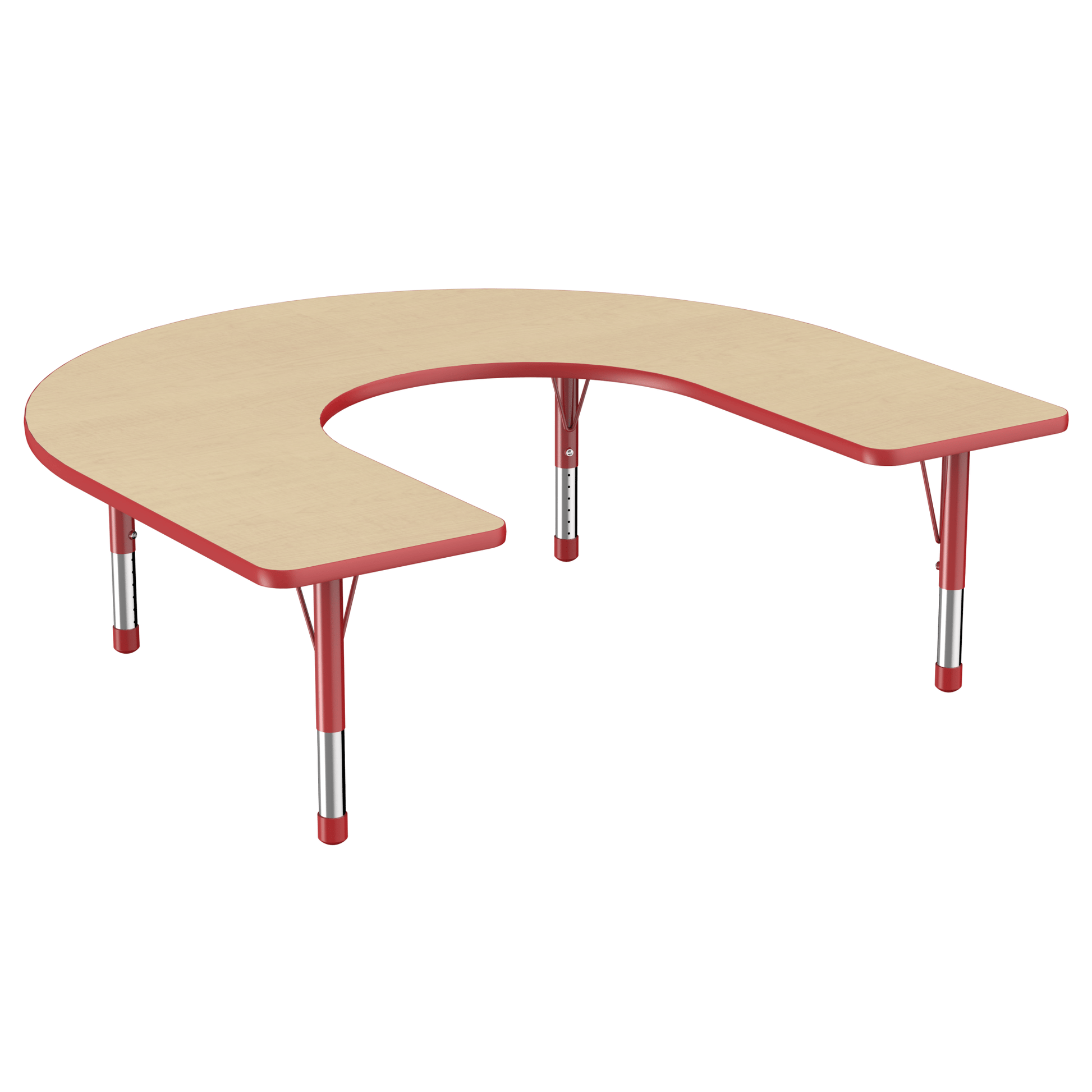 FDP 60" x 66" Horseshoe T - Molding Activity Table with Adjustable Chunky Legs (FDP - 10095 - XX) - SchoolOutlet