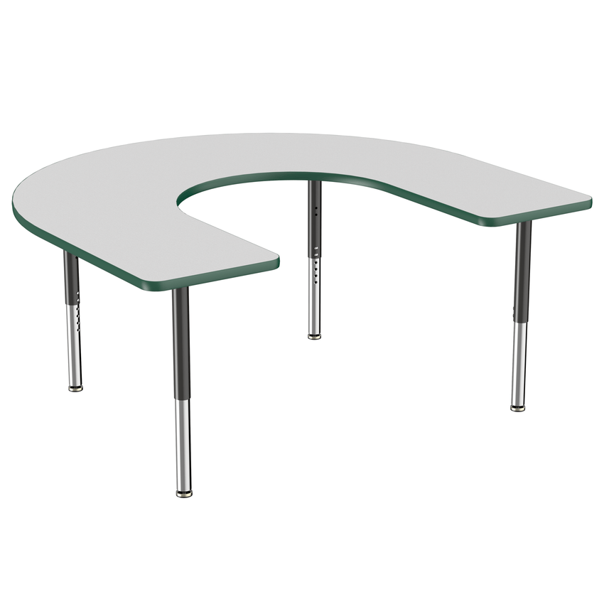 FDP 60" x 66" Horseshoe T - Molding Activity Table with Adjustable Super Legs (FDP - 10096 - XX) - SchoolOutlet
