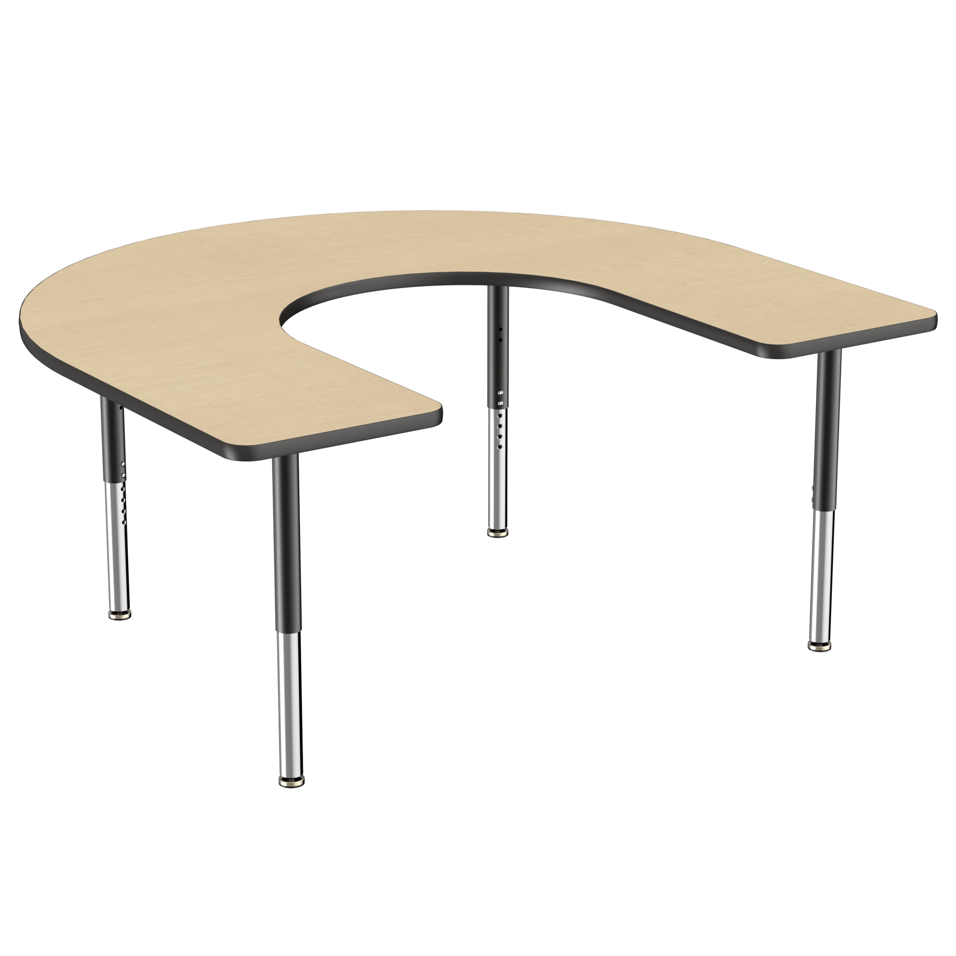 FDP 60" x 66" Horseshoe T - Molding Activity Table with Adjustable Super Legs (FDP - 10096 - XX) - SchoolOutlet