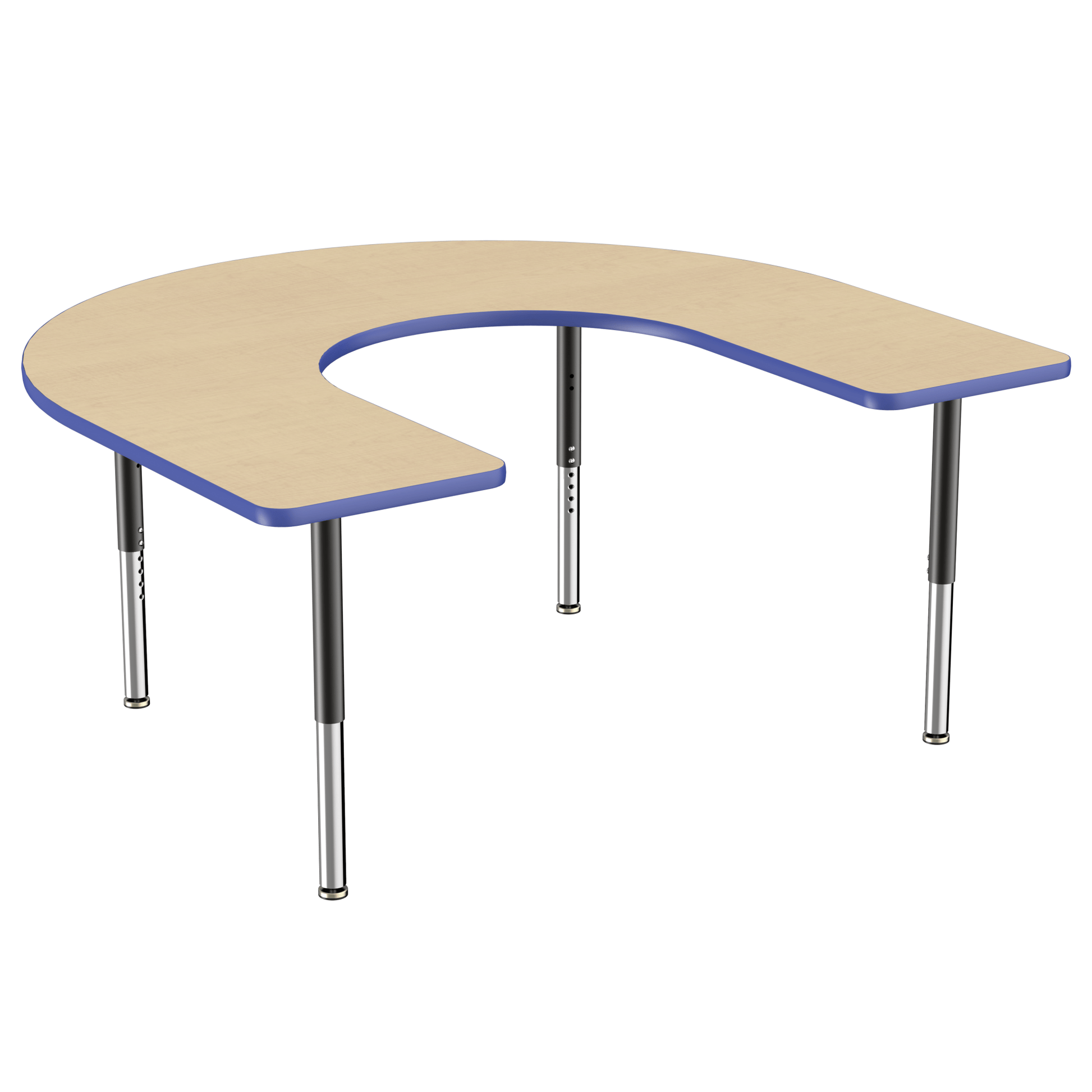 FDP 60" x 66" Horseshoe T - Molding Activity Table with Adjustable Super Legs (FDP - 10096 - XX) - SchoolOutlet