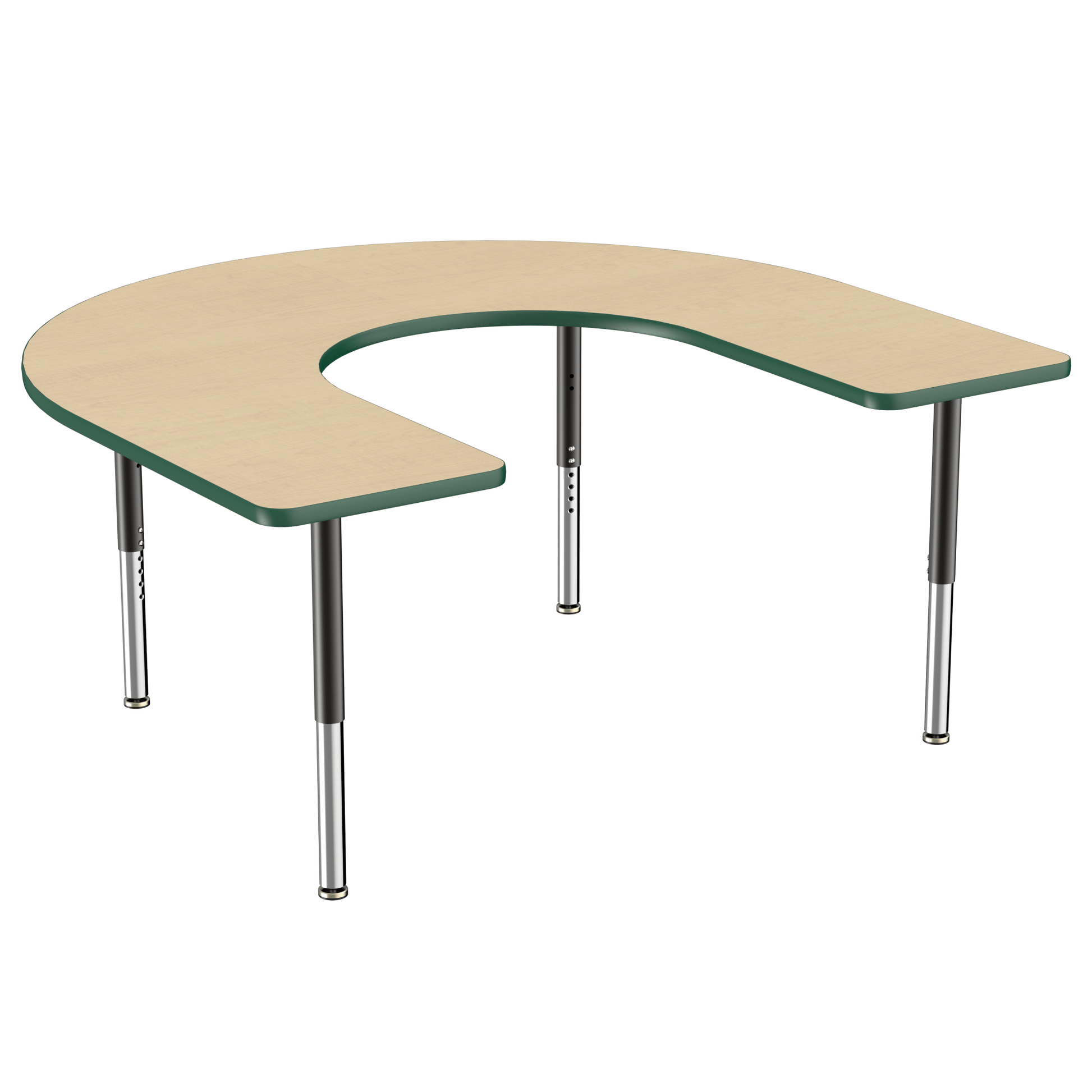 FDP 60" x 66" Horseshoe T - Molding Activity Table with Adjustable Super Legs (FDP - 10096 - XX) - SchoolOutlet
