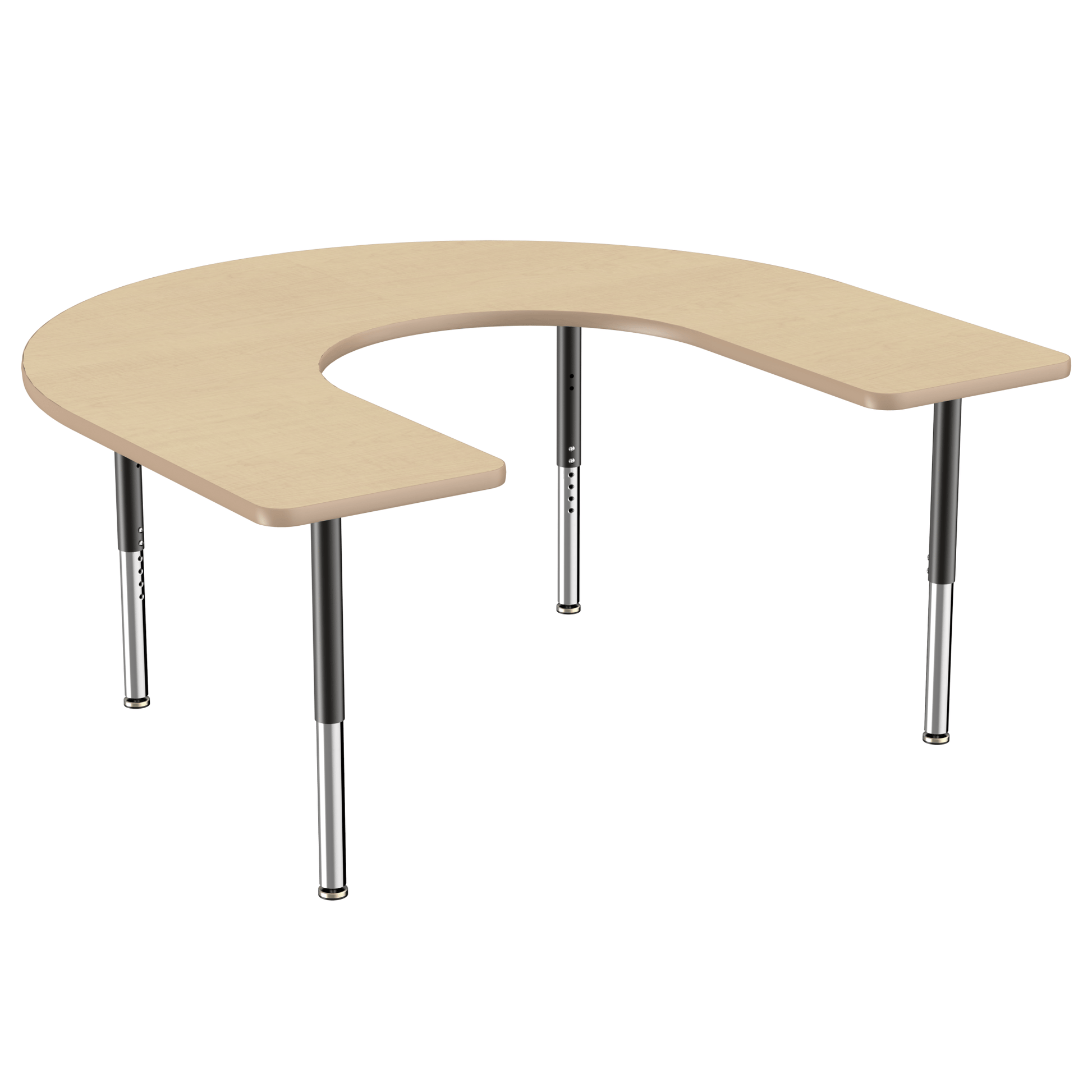 FDP 60" x 66" Horseshoe T - Molding Activity Table with Adjustable Super Legs (FDP - 10096 - XX) - SchoolOutlet