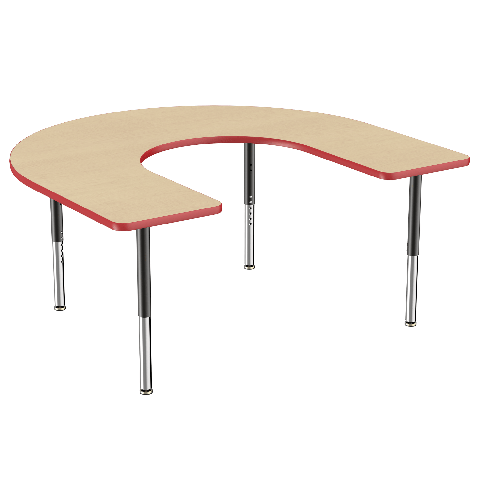 FDP 60" x 66" Horseshoe T - Molding Activity Table with Adjustable Super Legs (FDP - 10096 - XX) - SchoolOutlet