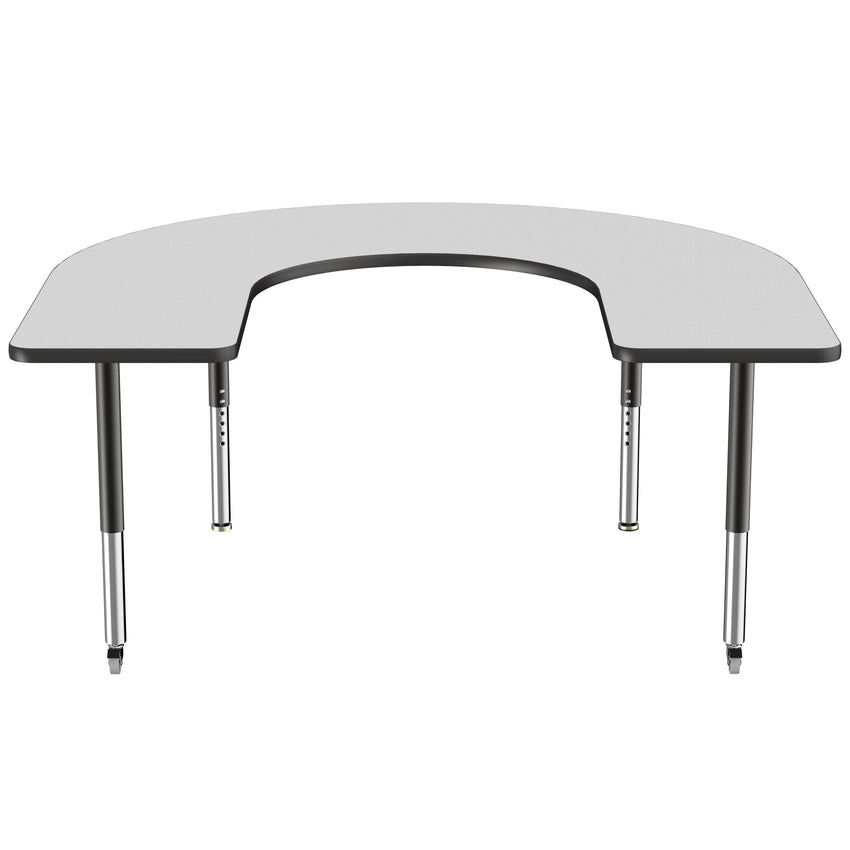 FDP 60" x 66" Horseshoe T - Molding Activity Table with Adjustable Super Legs (FDP - 10096 - XX) - SchoolOutlet