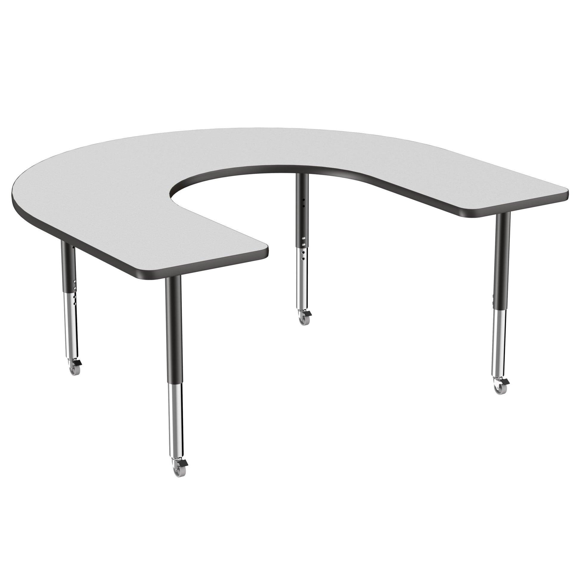 FDP 60" x 66" Horseshoe T - Molding Activity Table with Adjustable Super Legs (FDP - 10096 - XX) - SchoolOutlet