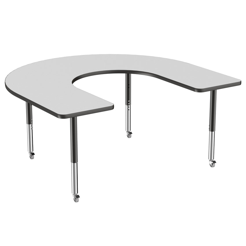 FDP 60" x 66" Horseshoe T - Molding Activity Table with Adjustable Super Legs (FDP - 10096 - XX) - SchoolOutlet