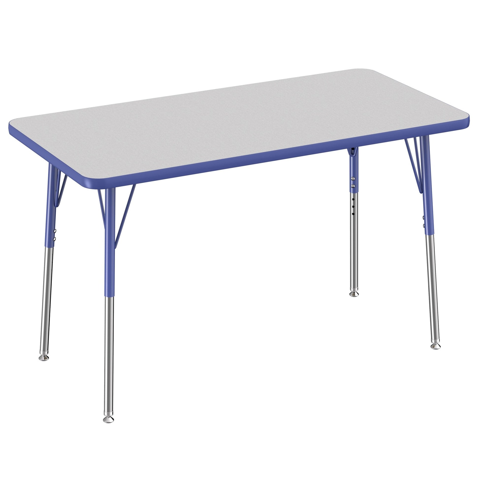FDP 24" x 48" Rectangle Thermofused Activity Table with Adjustable Standard Swivel Glide Legs (FDP - 10111 - XX) - SchoolOutlet