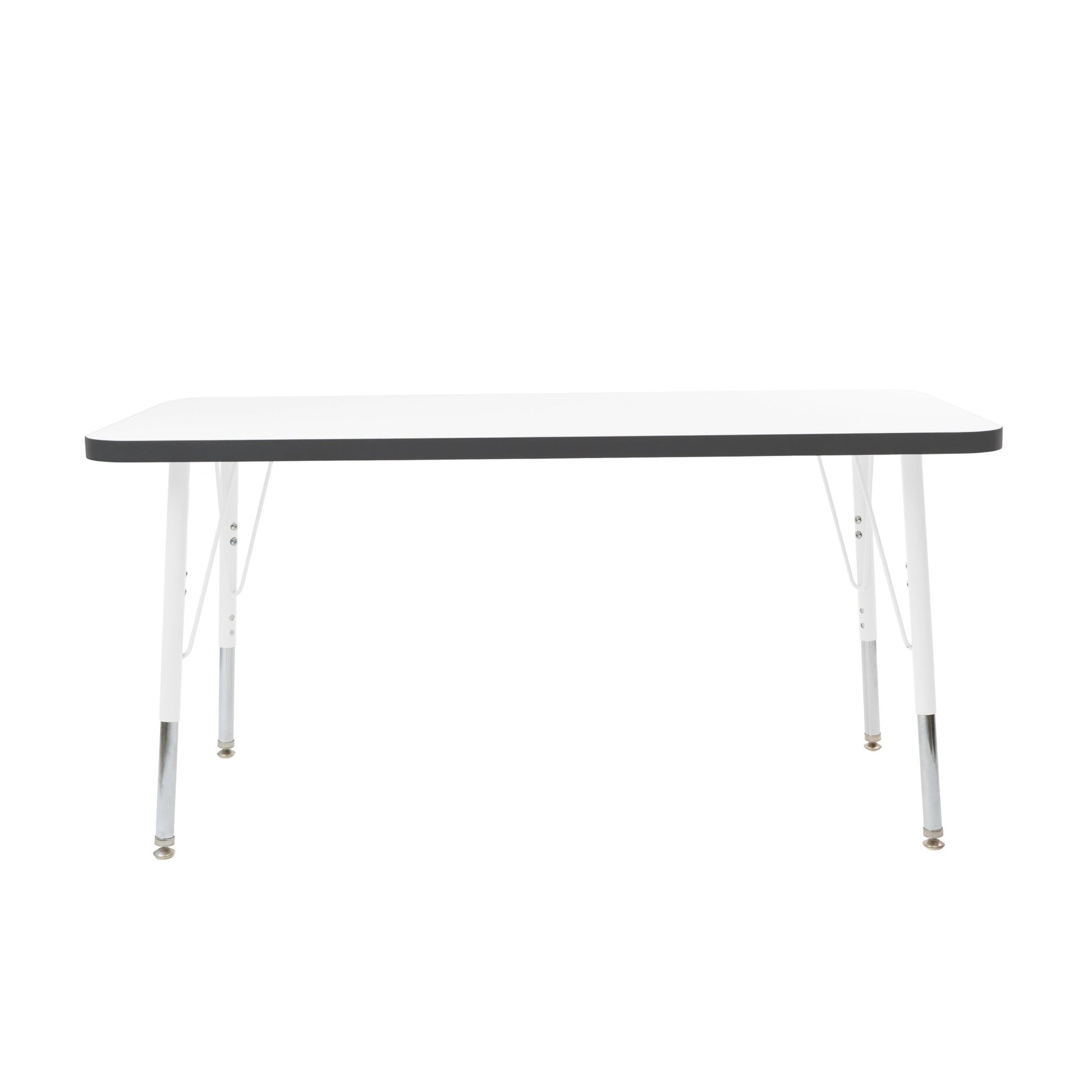 FDP 24" x 48" Rectangle Thermofused Activity Table with Adjustable Standard Swivel Glide Legs (FDP - 10111 - XX) - SchoolOutlet
