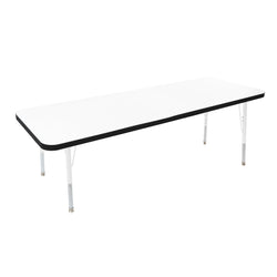 FDP 24" x 60" Rectangle Thermofused Activity Table with Adjustable Standard Swivel Glide Legs (FDP-10112-XX)