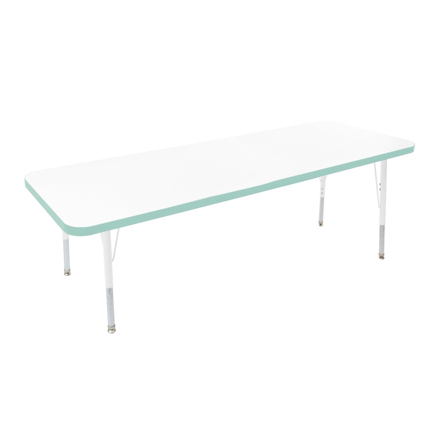 FDP 24" x 60" Rectangle Thermofused Activity Table with Adjustable Standard Swivel Glide Legs (FDP - 10112 - XX) - SchoolOutlet