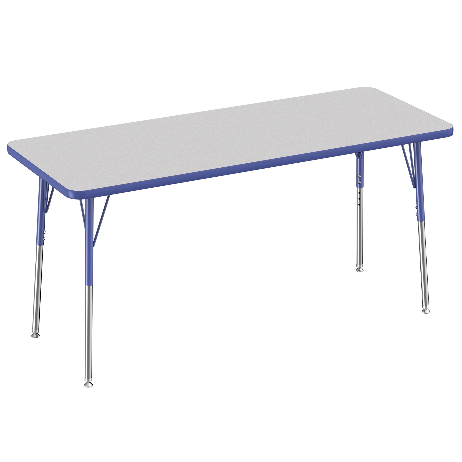 FDP 24" x 60" Rectangle Thermofused Activity Table with Adjustable Standard Swivel Glide Legs (FDP - 10112 - XX) - SchoolOutlet