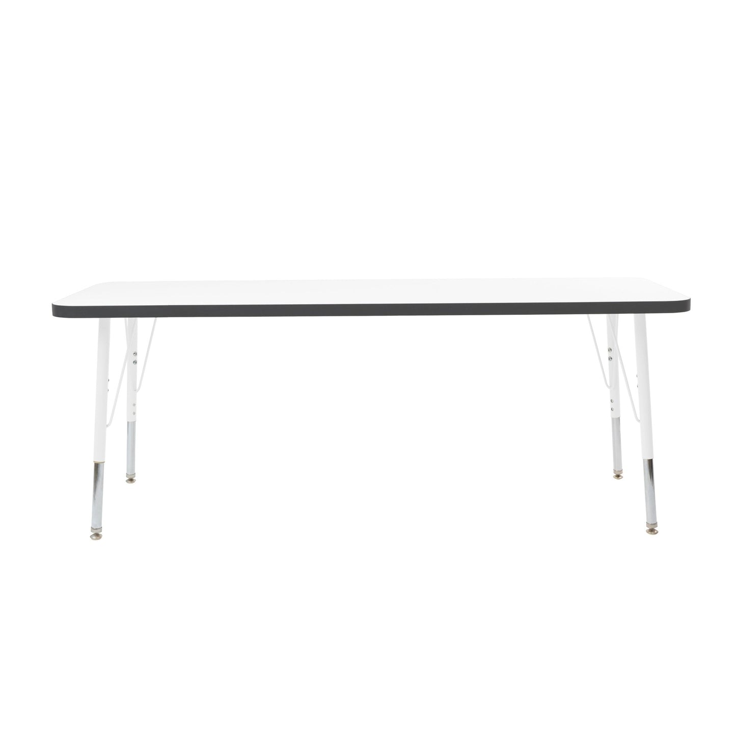 FDP 24" x 60" Rectangle Thermofused Activity Table with Adjustable Standard Swivel Glide Legs (FDP - 10112 - XX) - SchoolOutlet