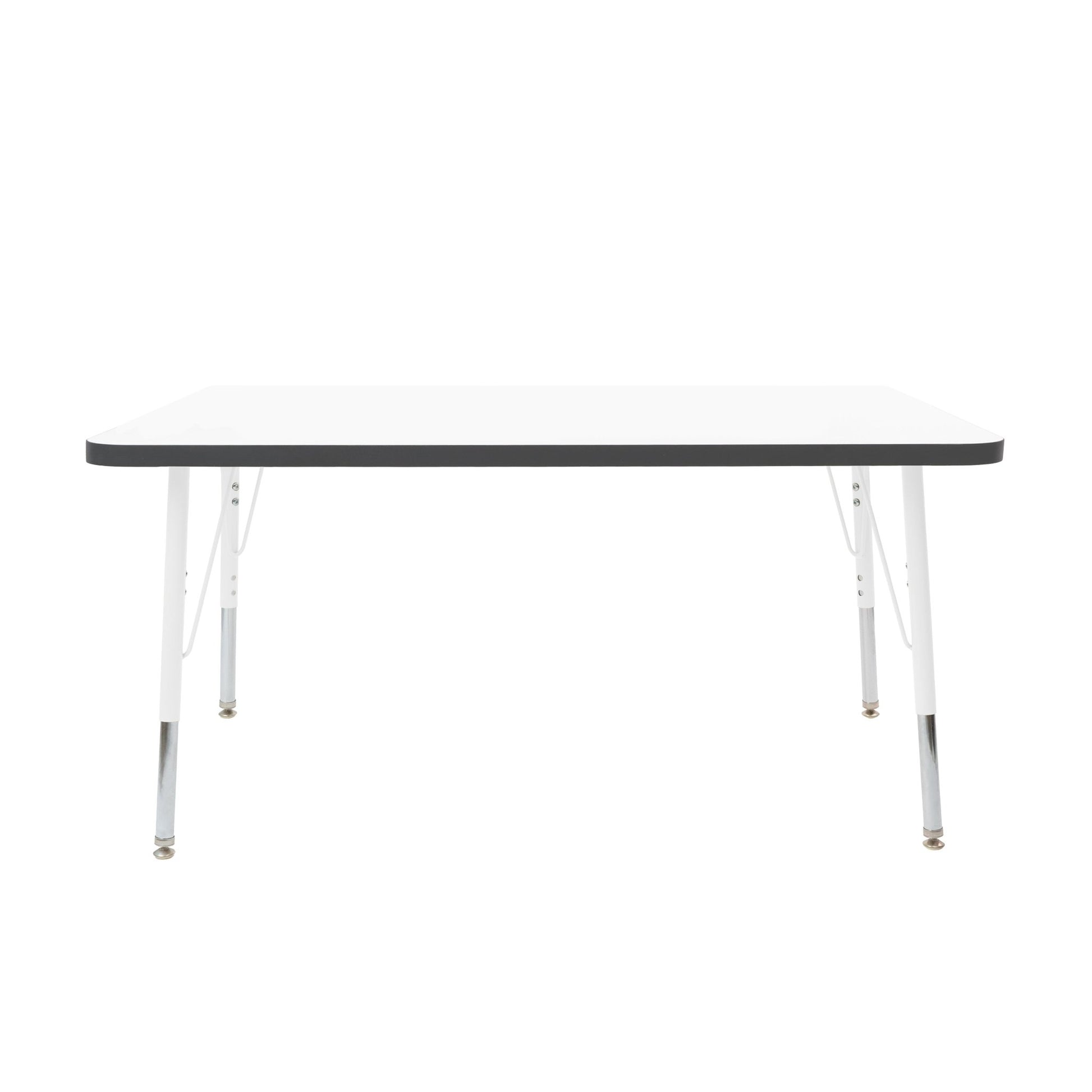 FDP 30" x 48" Rectangle Thermofused Activity Table with Adjustable Standard Swivel Glide Legs (FDP - 10114 - XX) - SchoolOutlet