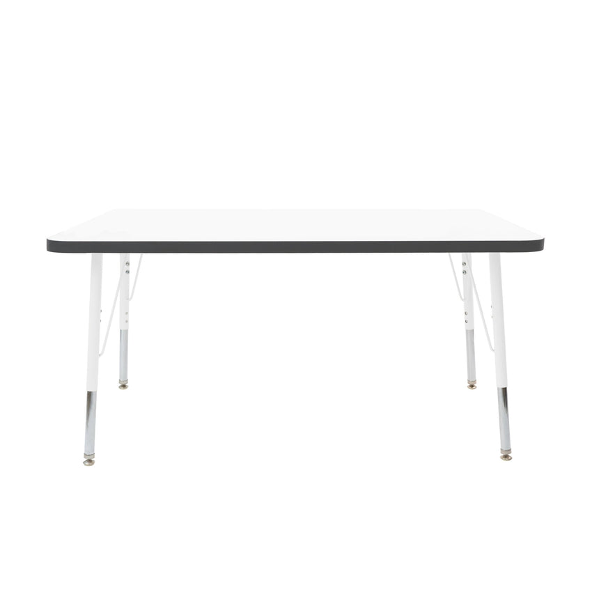 FDP 30" x 48" Rectangle Thermofused Activity Table with Adjustable Standard Swivel Glide Legs (FDP - 10114 - XX) - SchoolOutlet