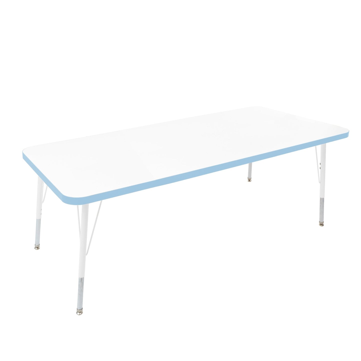 FDP 30" x 60" Rectangle Thermofused Activity Table with Adjustable Standard Swivel Glide Legs (FDP - 10115 - XX) - SchoolOutlet