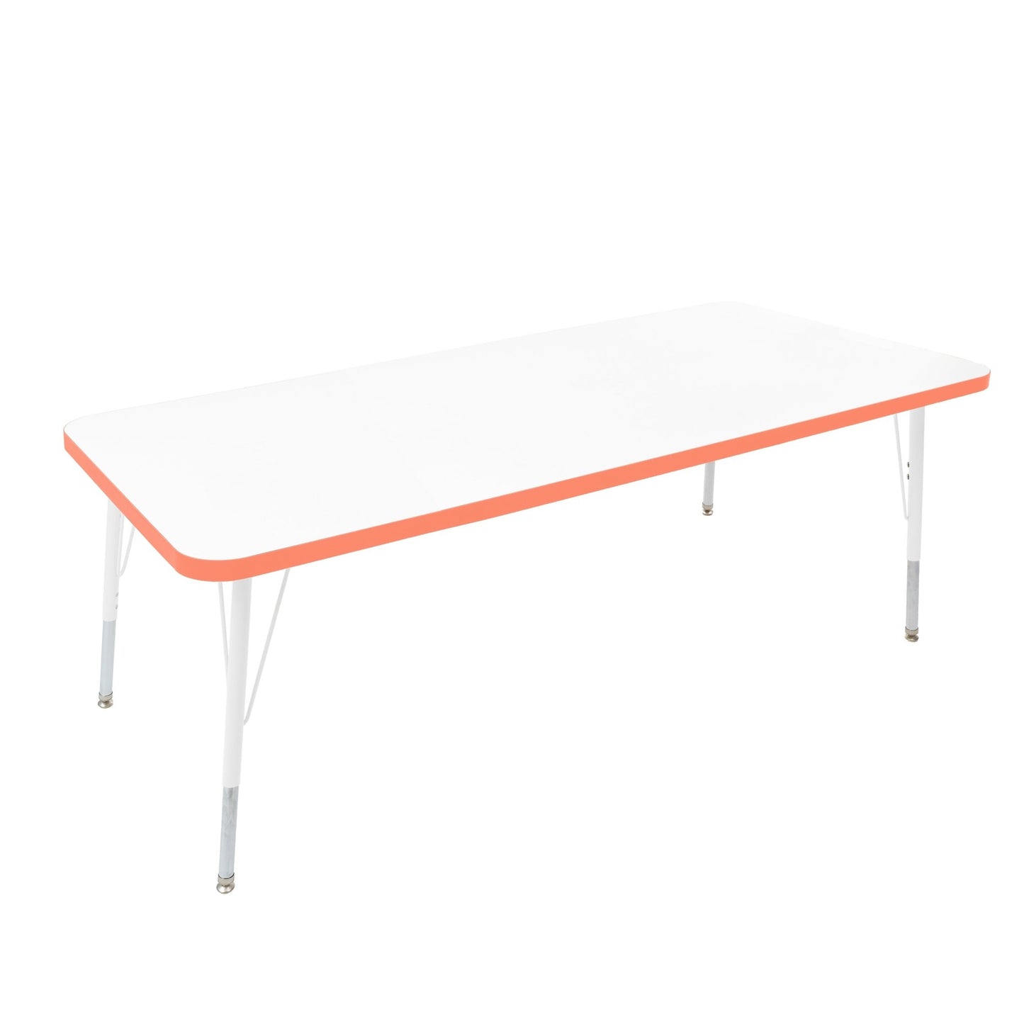 FDP 30" x 60" Rectangle Thermofused Activity Table with Adjustable Standard Swivel Glide Legs (FDP - 10115 - XX) - SchoolOutlet