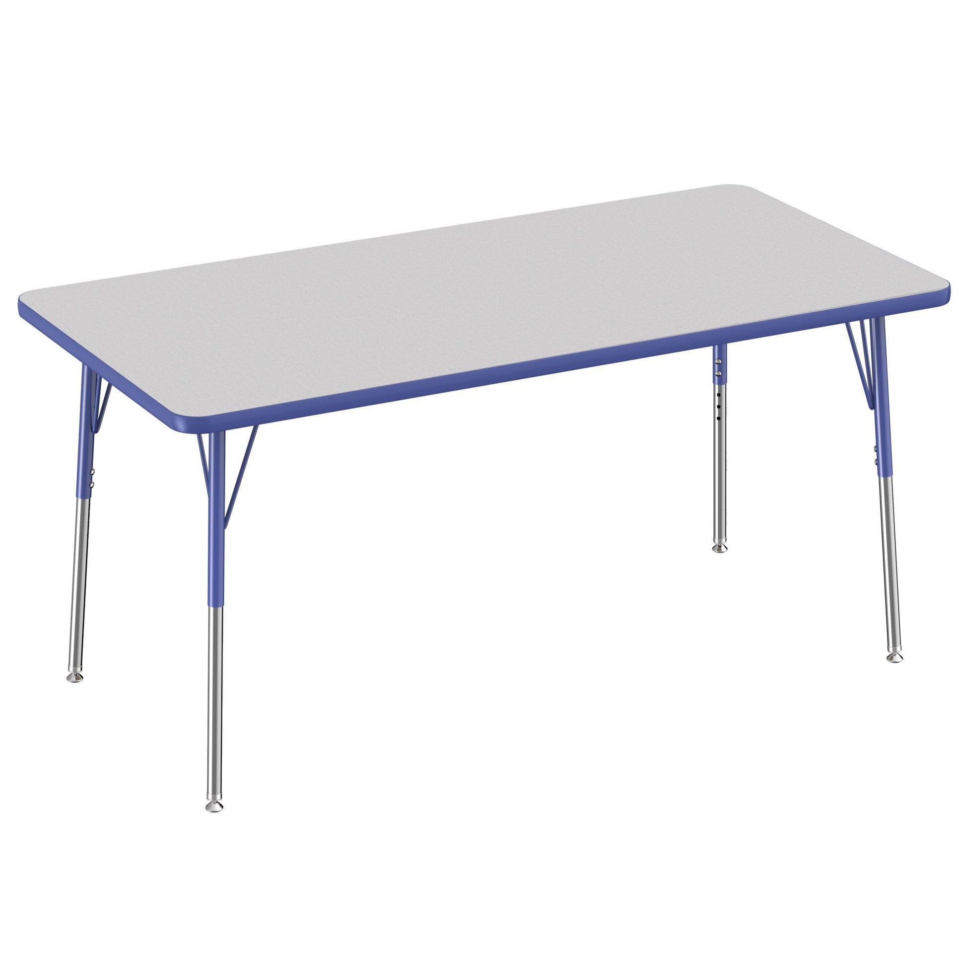 FDP 30" x 60" Rectangle Thermofused Activity Table with Adjustable Standard Swivel Glide Legs (FDP - 10115 - XX) - SchoolOutlet
