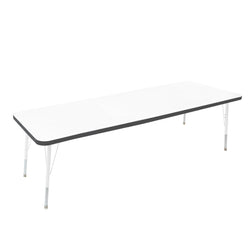 FDP 30" x 72" Rectangle Thermofused Activity Table with Adjustable Standard Swivel Glide Legs (FDP-10116-XX)