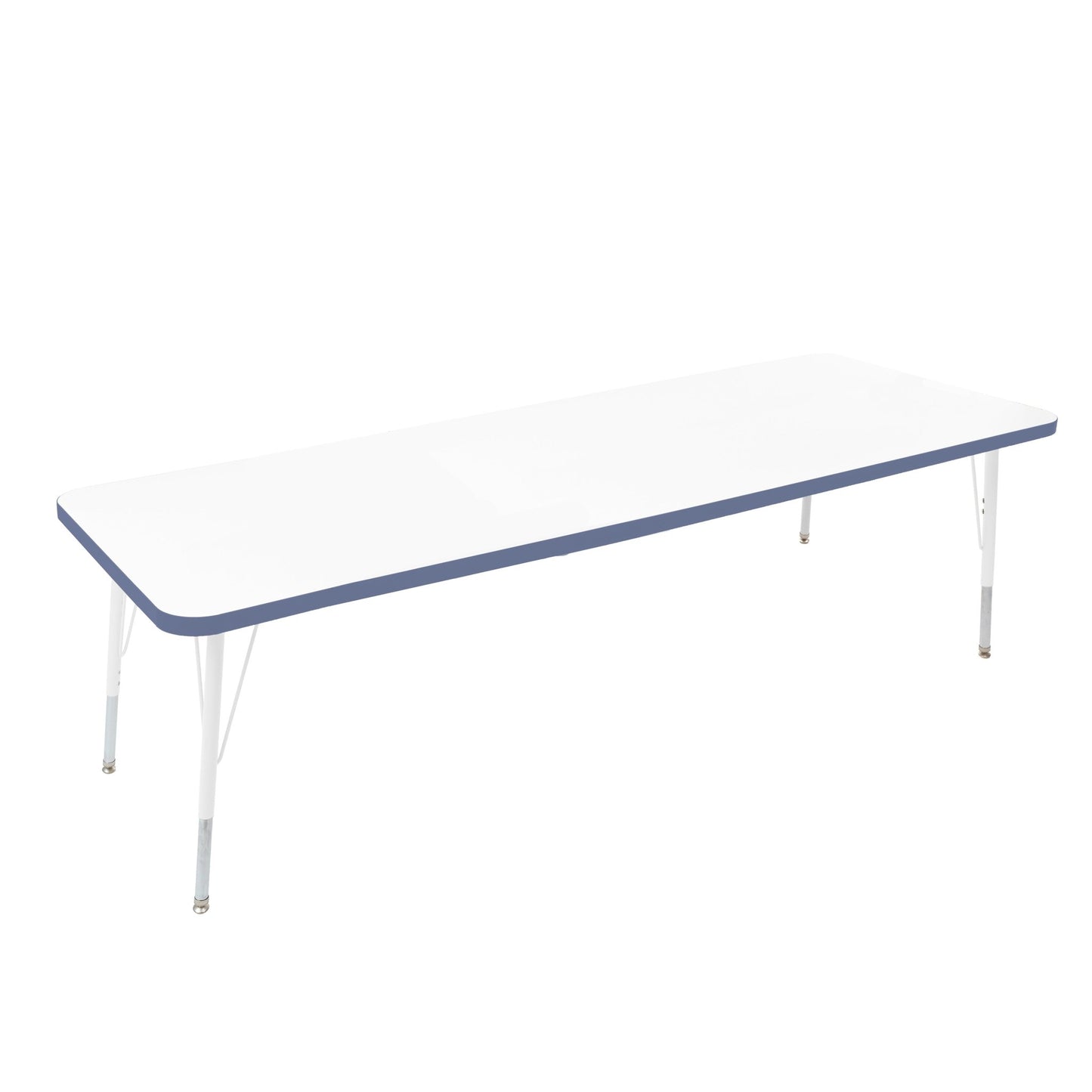 FDP 30" x 72" Rectangle Thermofused Activity Table with Adjustable Standard Swivel Glide Legs (FDP - 10116 - XX) - SchoolOutlet